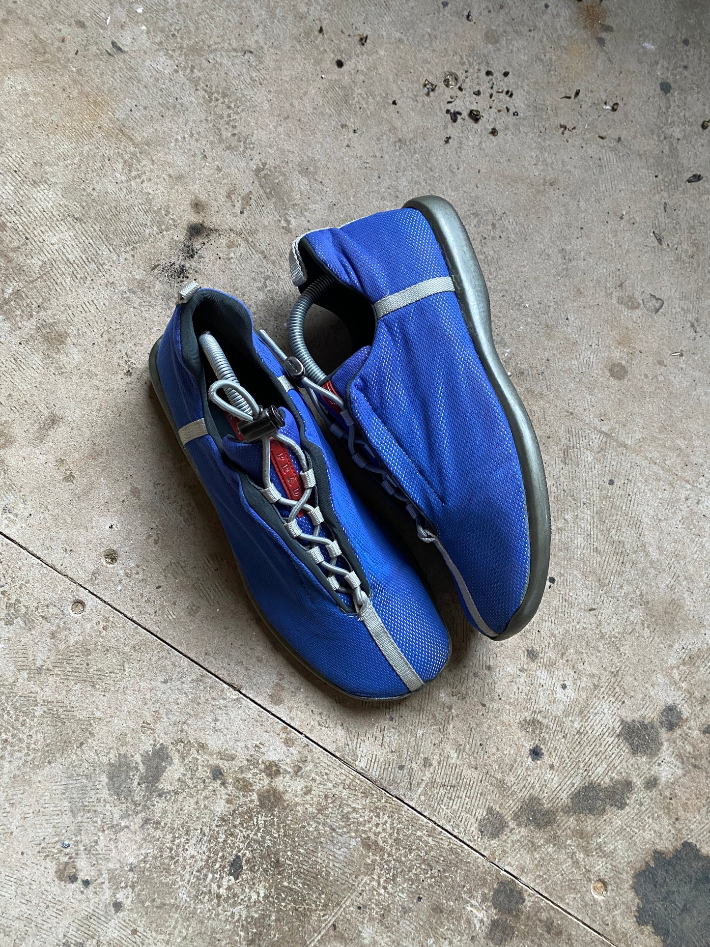 PRADA PRADA SS1999 FLAT BLUE SHOES (43-44EU)