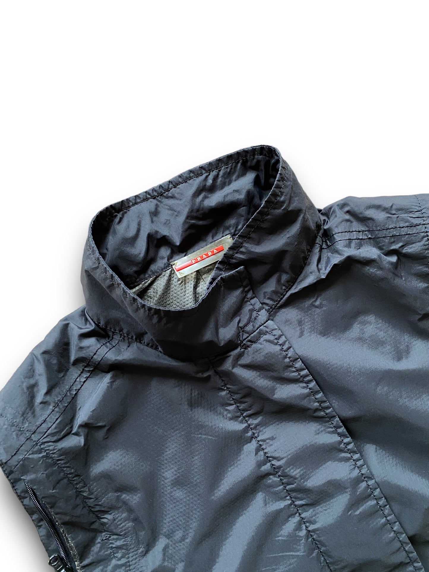 PRADA SPORT SLEEVELESS BLACK JACKET (S-M)