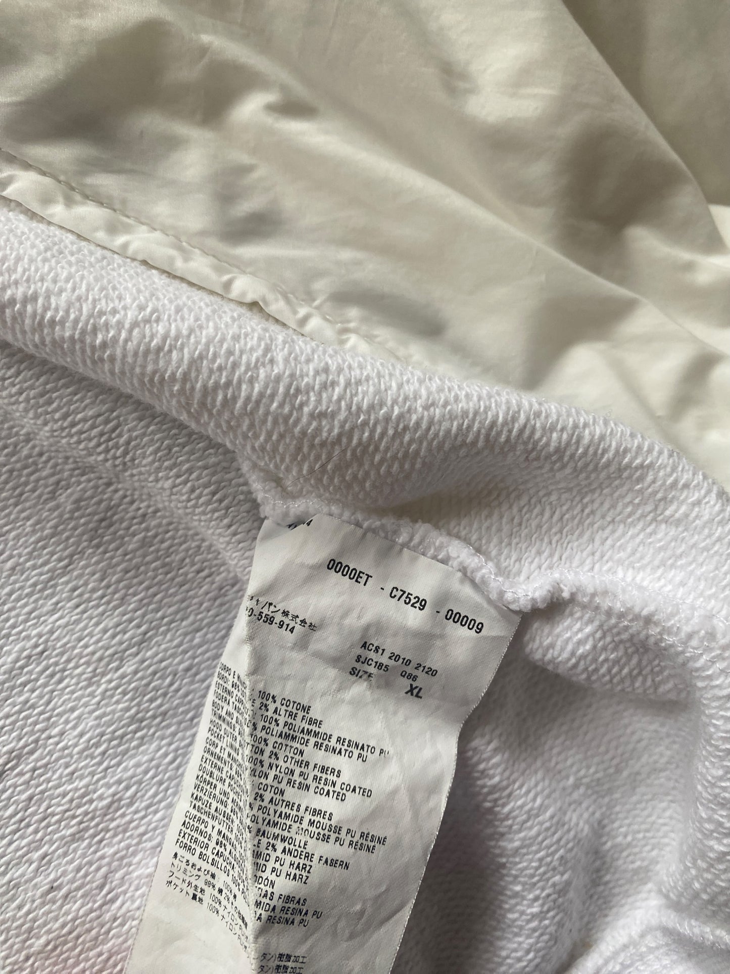 PRADA SPORT WHITE HOODIE (L)