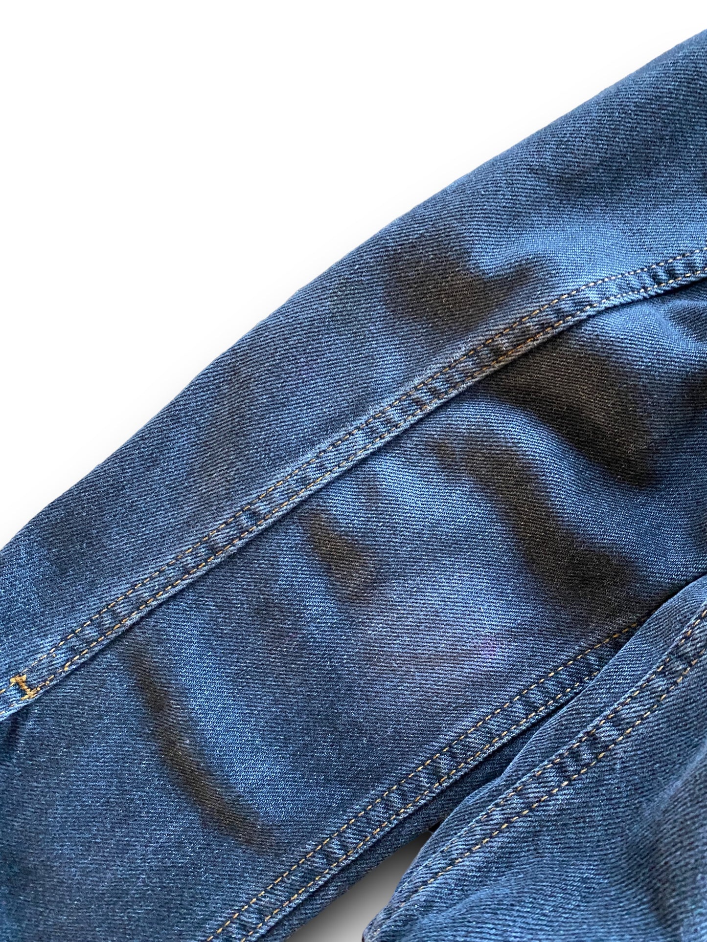 DOLCE & GABBANA BLACK FADED DENIM JACKET (L)