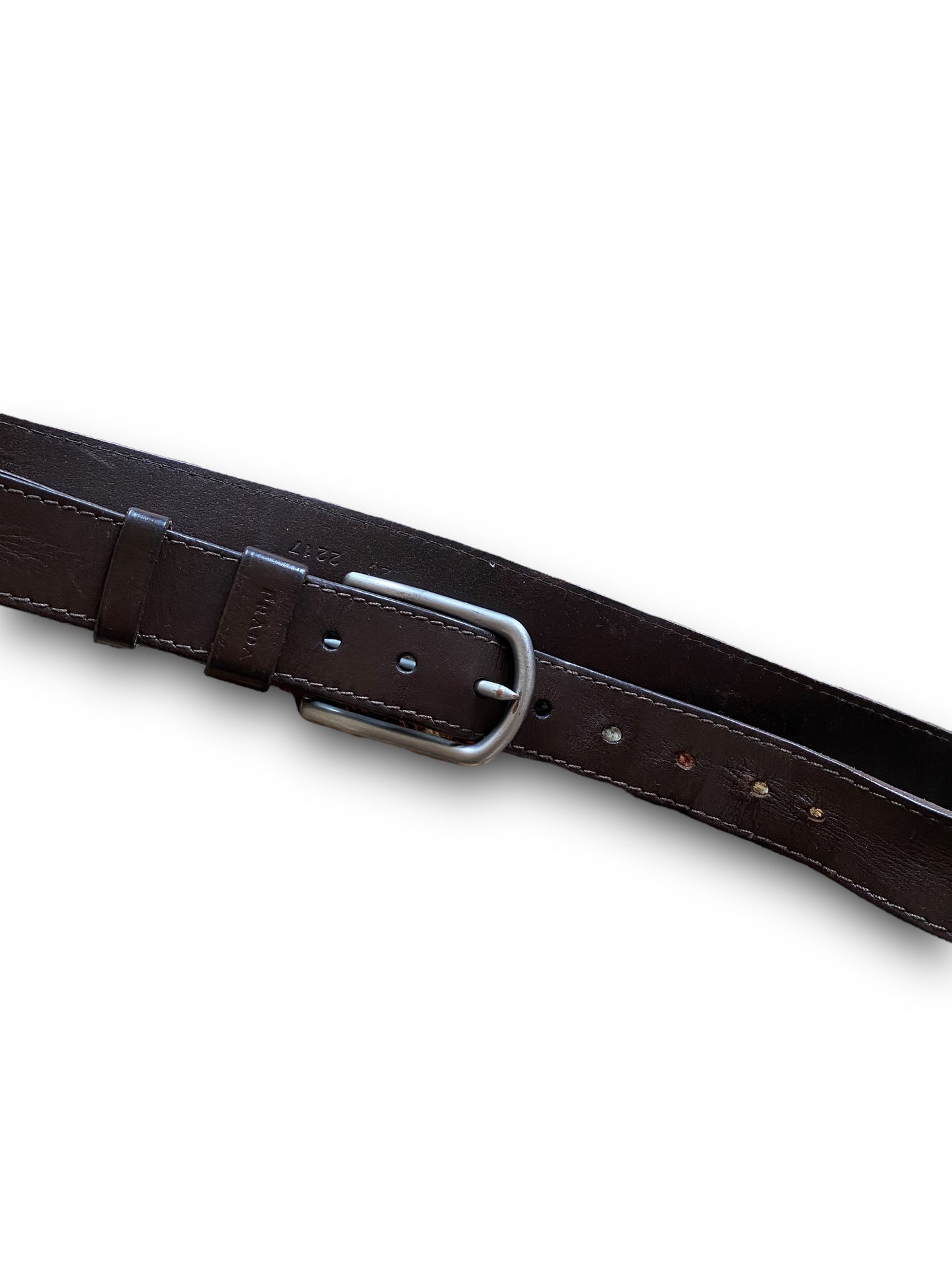 PRADA BROWN LEATHER BELT