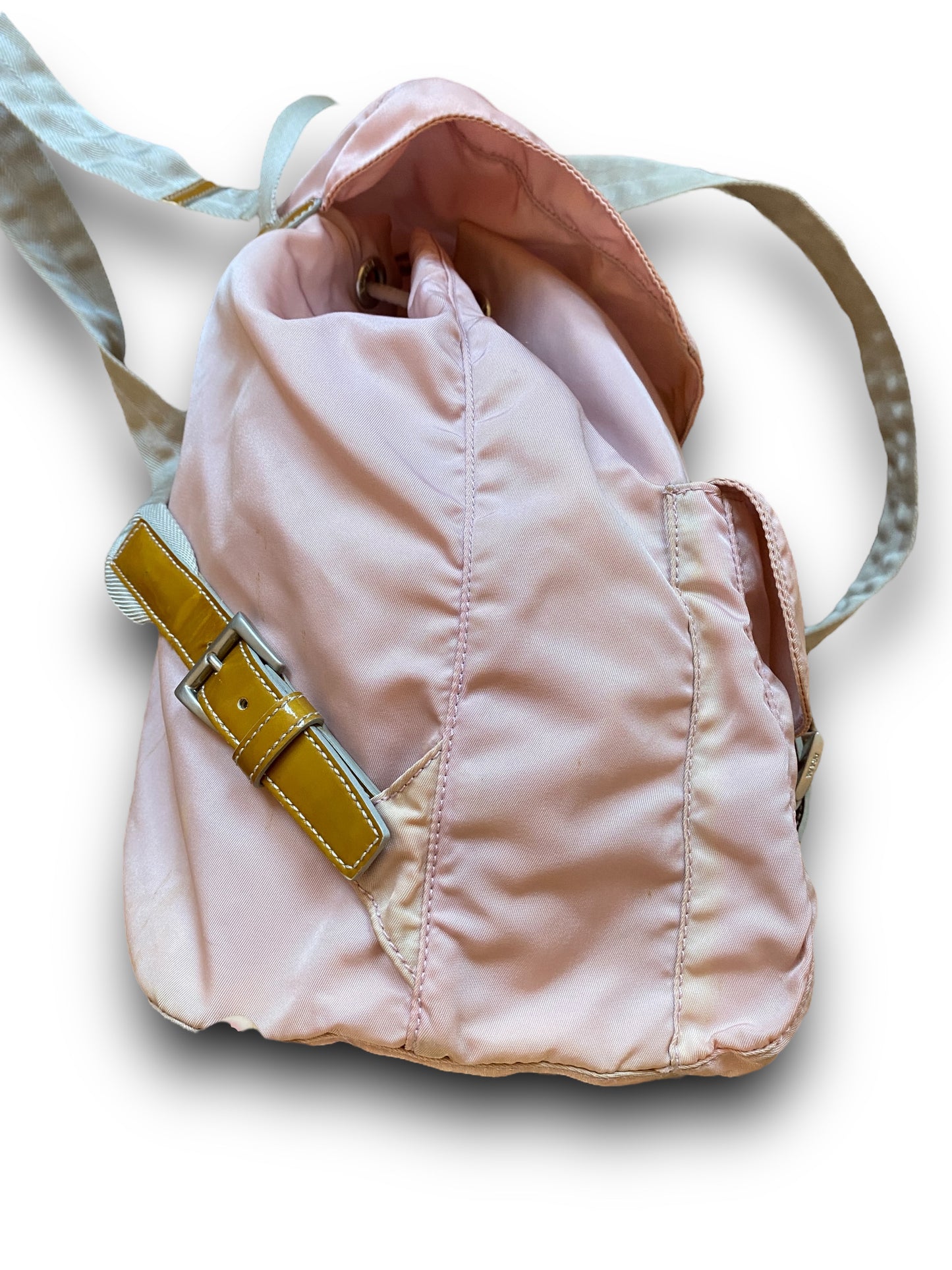 PRADA PINK TRIANGLE BACKPACK