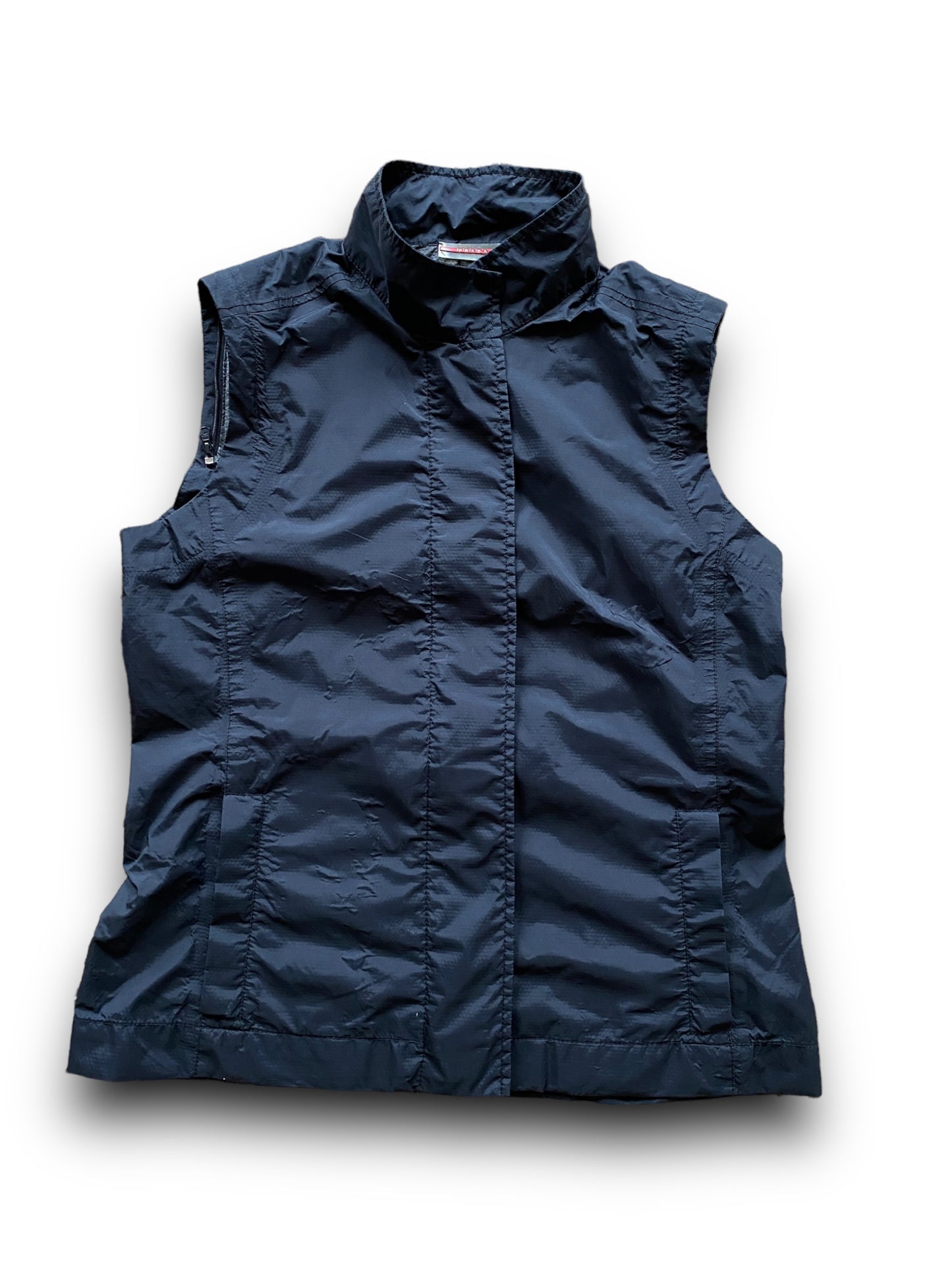 PRADA SPORT SLEEVELESS BLACK JACKET (S-M)