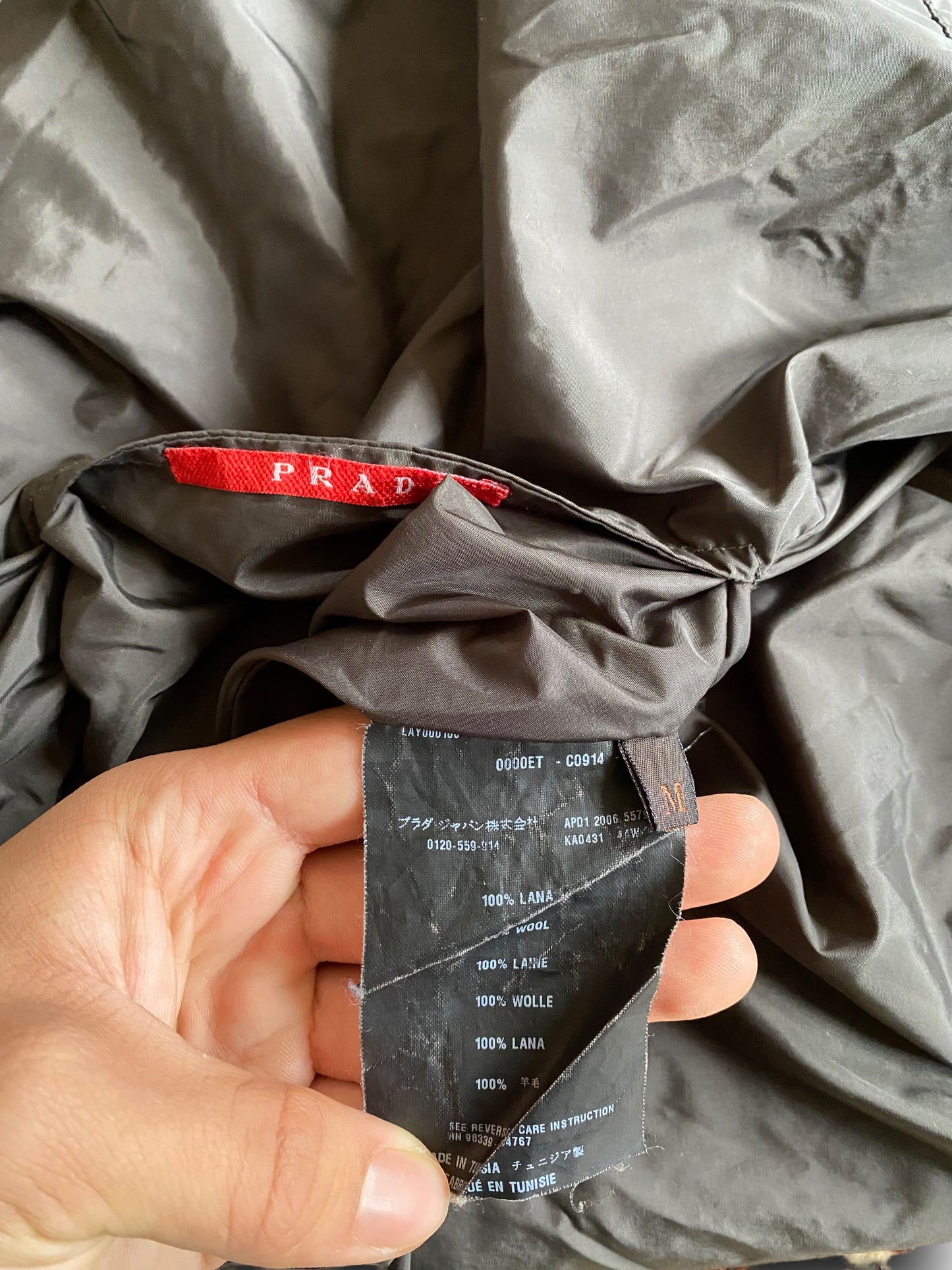 PRADA SPORT 00s REVERSIBLE JACKET WOOL AND NYLON (M)