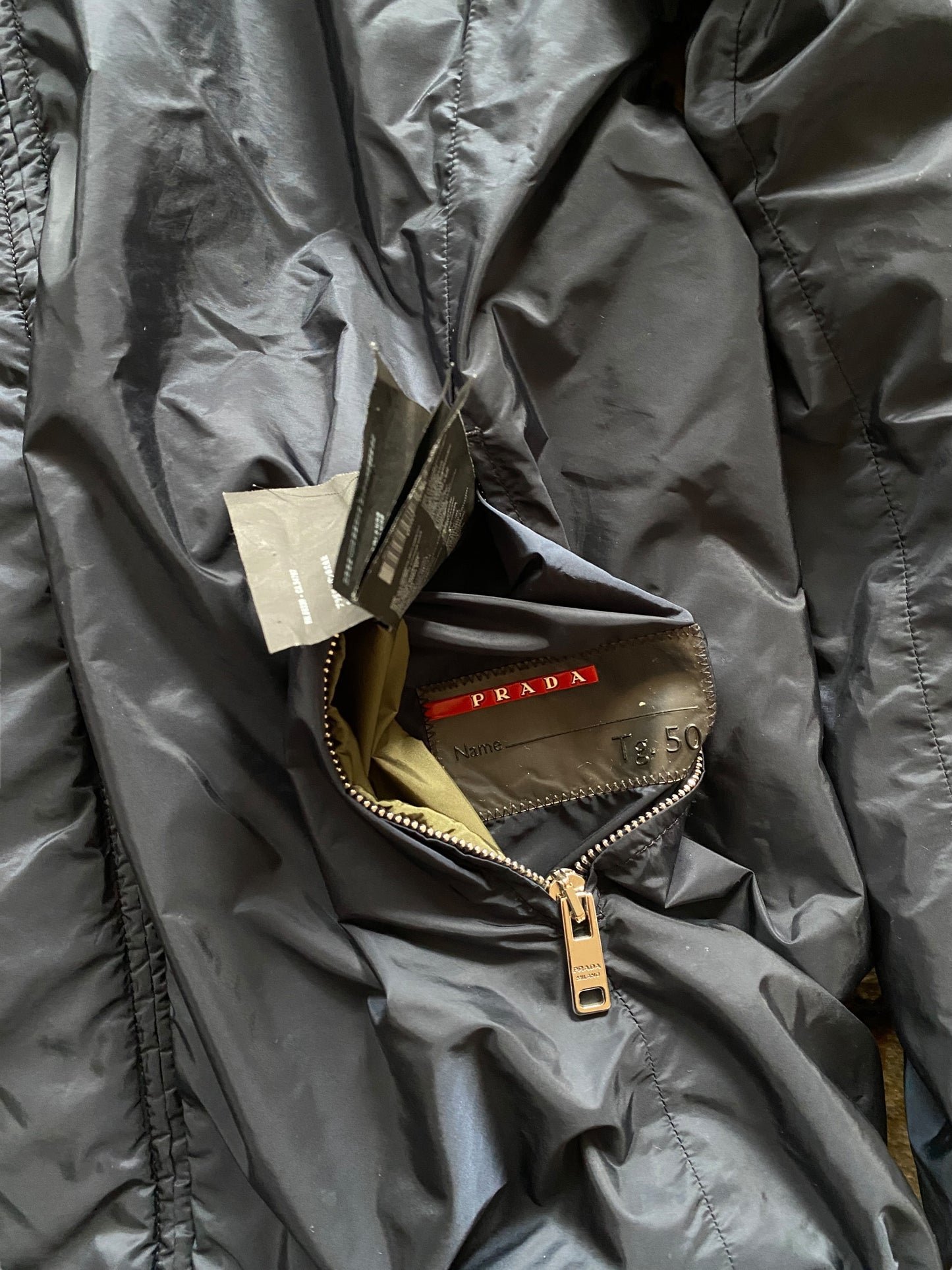 PRADA SPORT REVERSIBLE BLUE & KAKI JACKET (M)