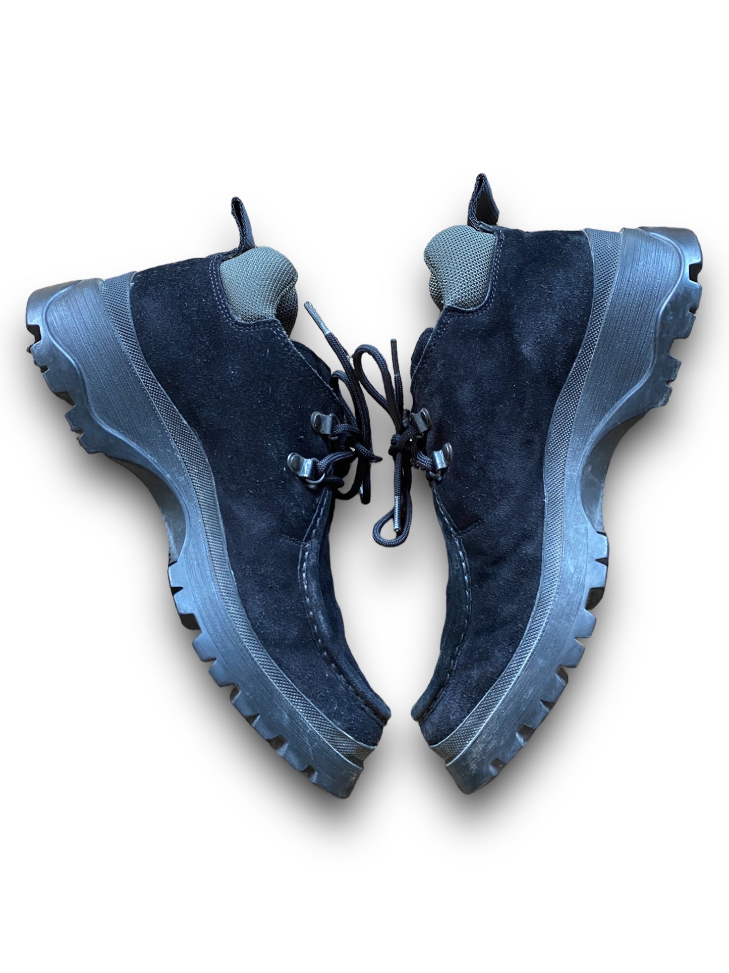 PRADA SPORT 00s BLACK SUEDE WALKING BOOTS (38EU)