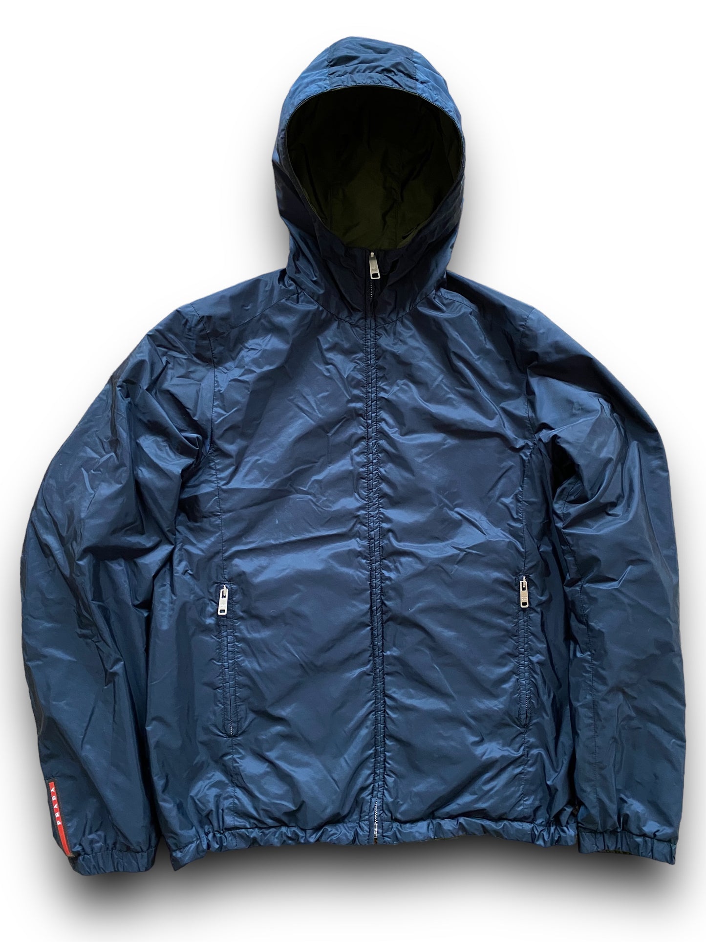 PRADA SPORT REVERSIBLE BLUE & KAKI JACKET (M)