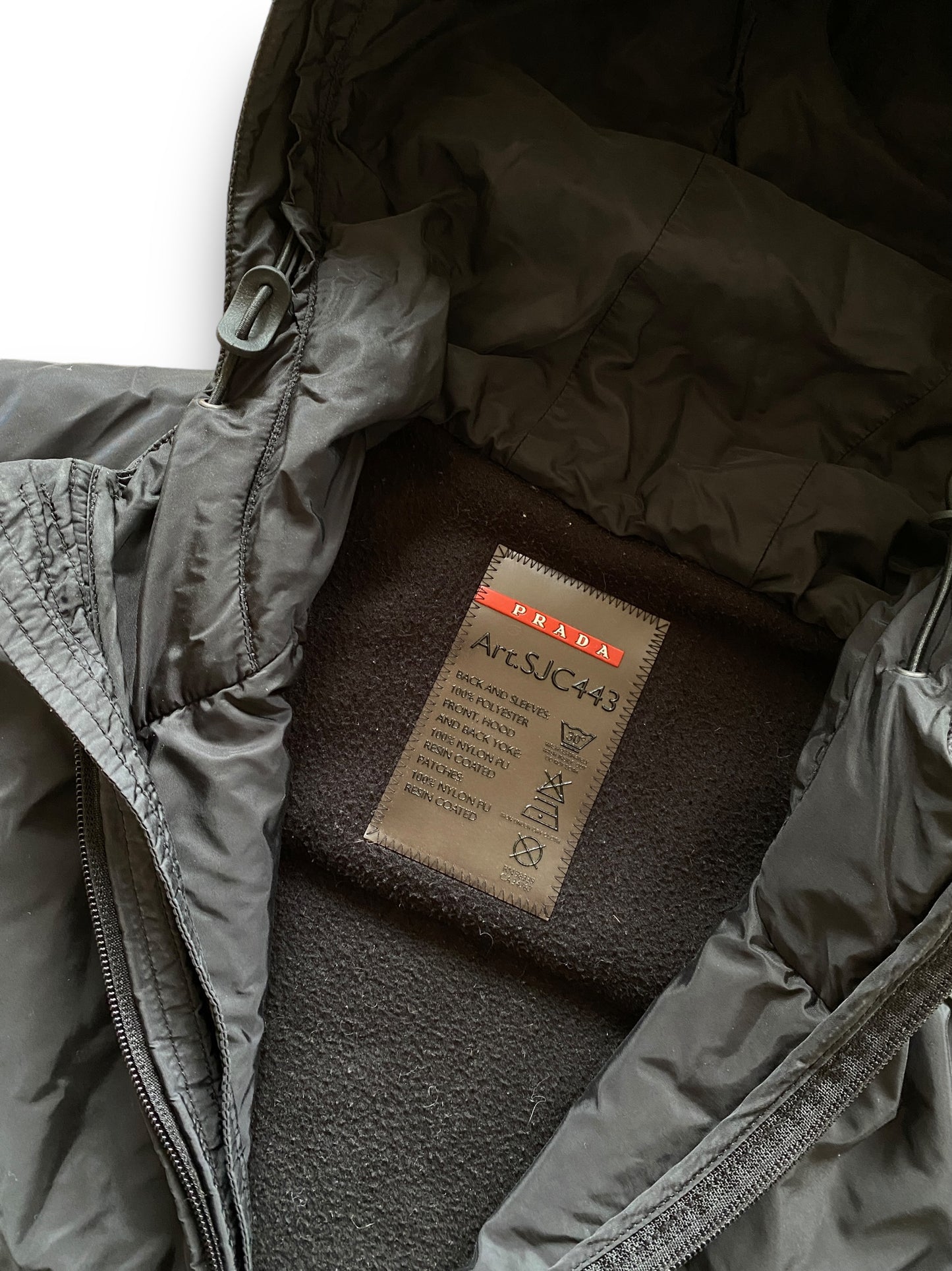 PRADA SPORT BLACK FLEECE JACKET FW2017 (S-M)