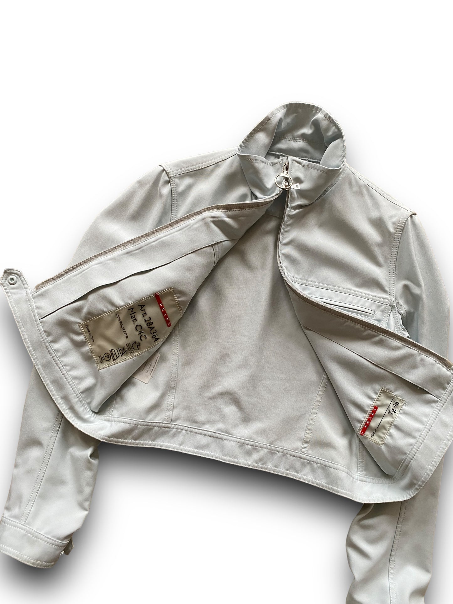 PRADA SPORT 00s BABY LIGHT BLUE JACKET (S-M)