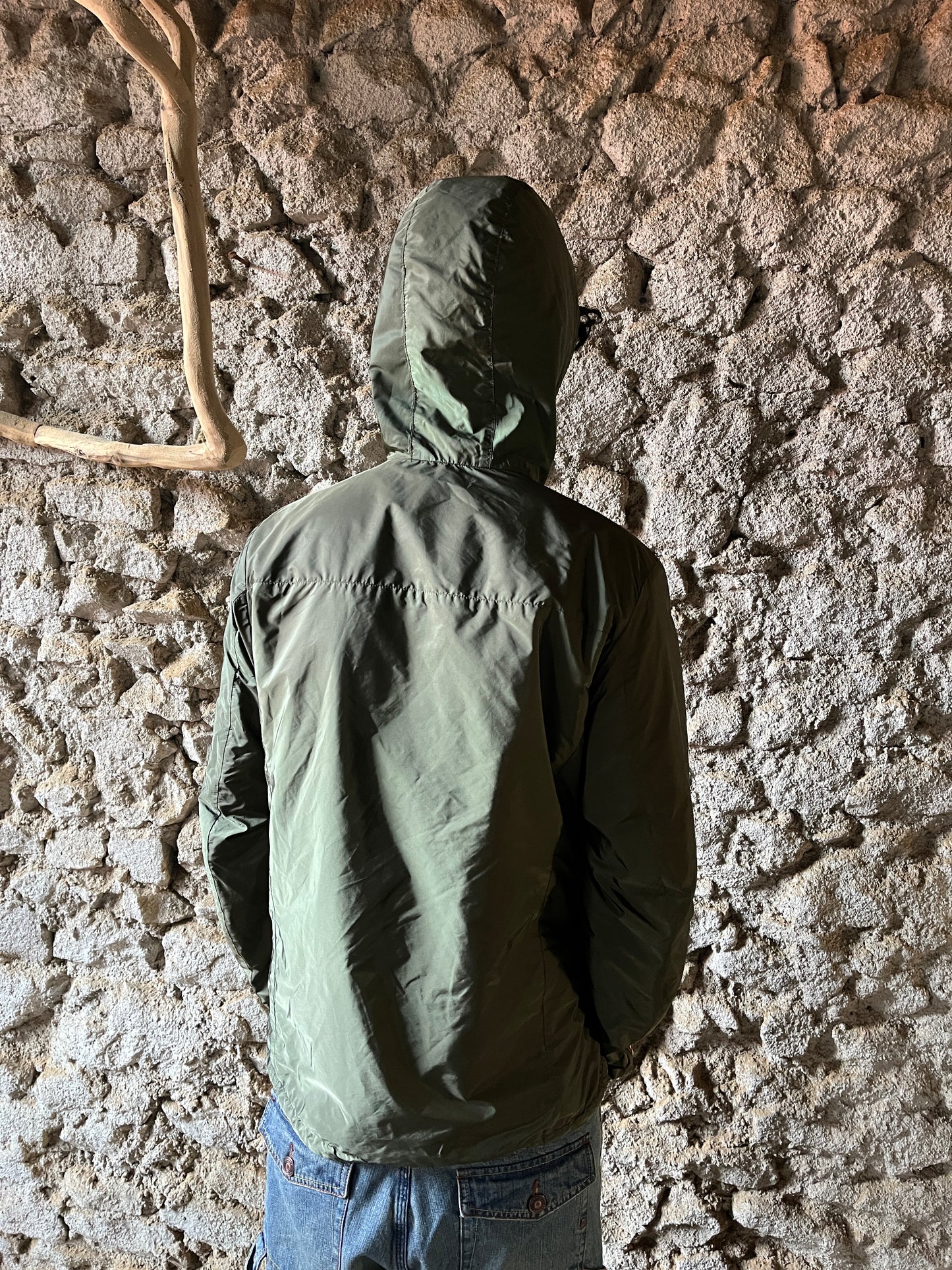 PRADA SPORT REVERSIBLE BLUE & KAKI JACKET (M)