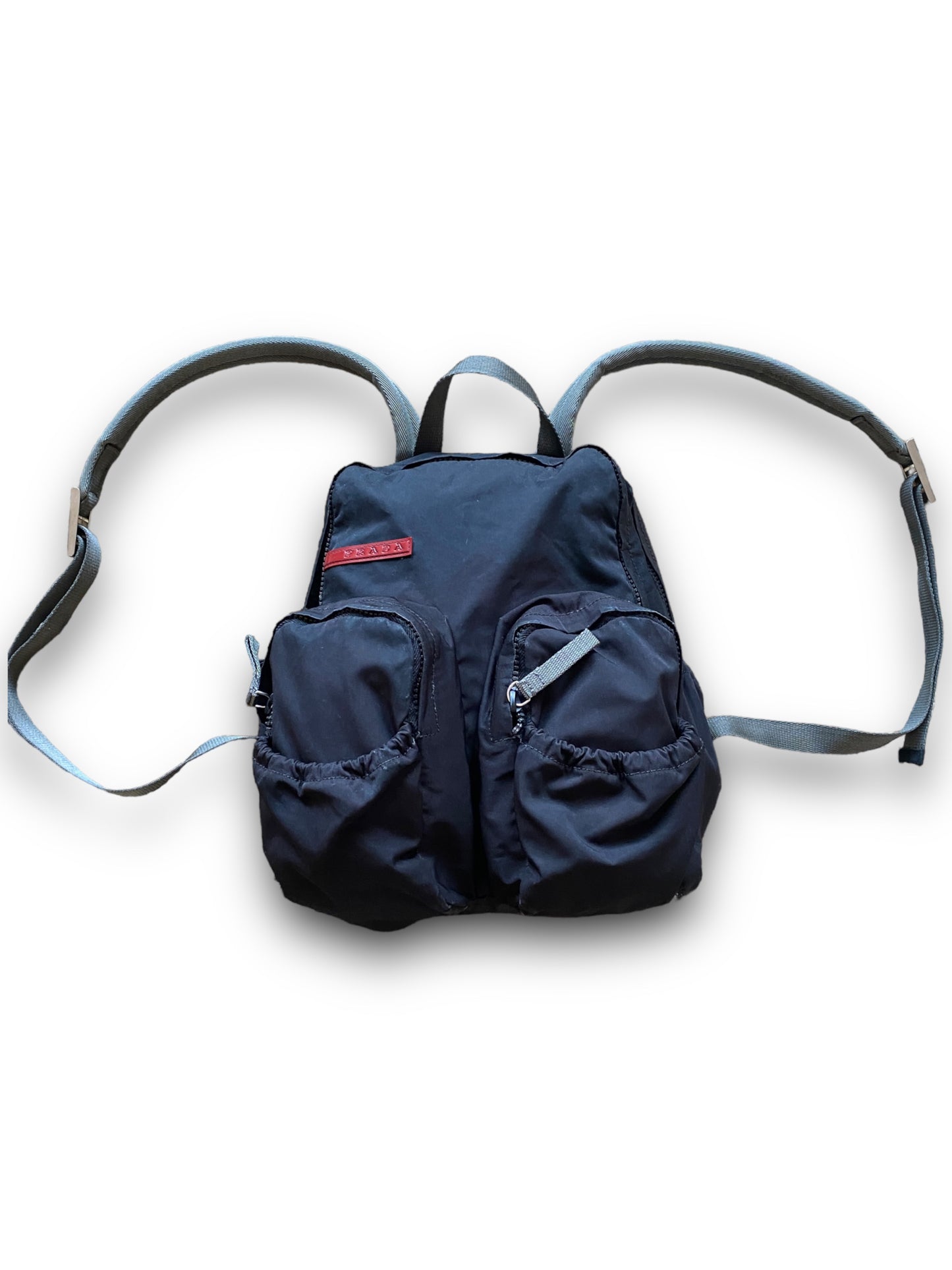 PRADA SPORT 00S TECHNICAL  BLACK NYLON BACKPACK