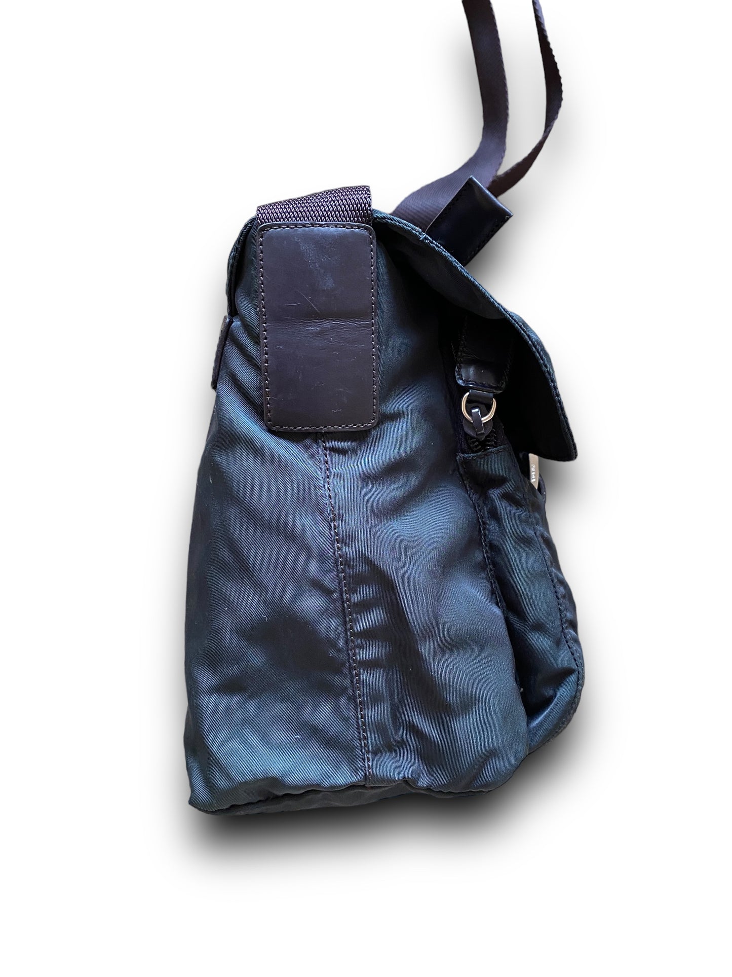 PRADA AQUA GREEN SINGLE STRAPS MESSENGER BAG