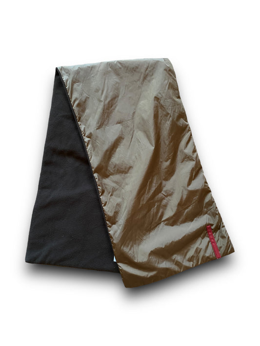 PRADA SPORT KAKI NYLON SCARF W POCKETS