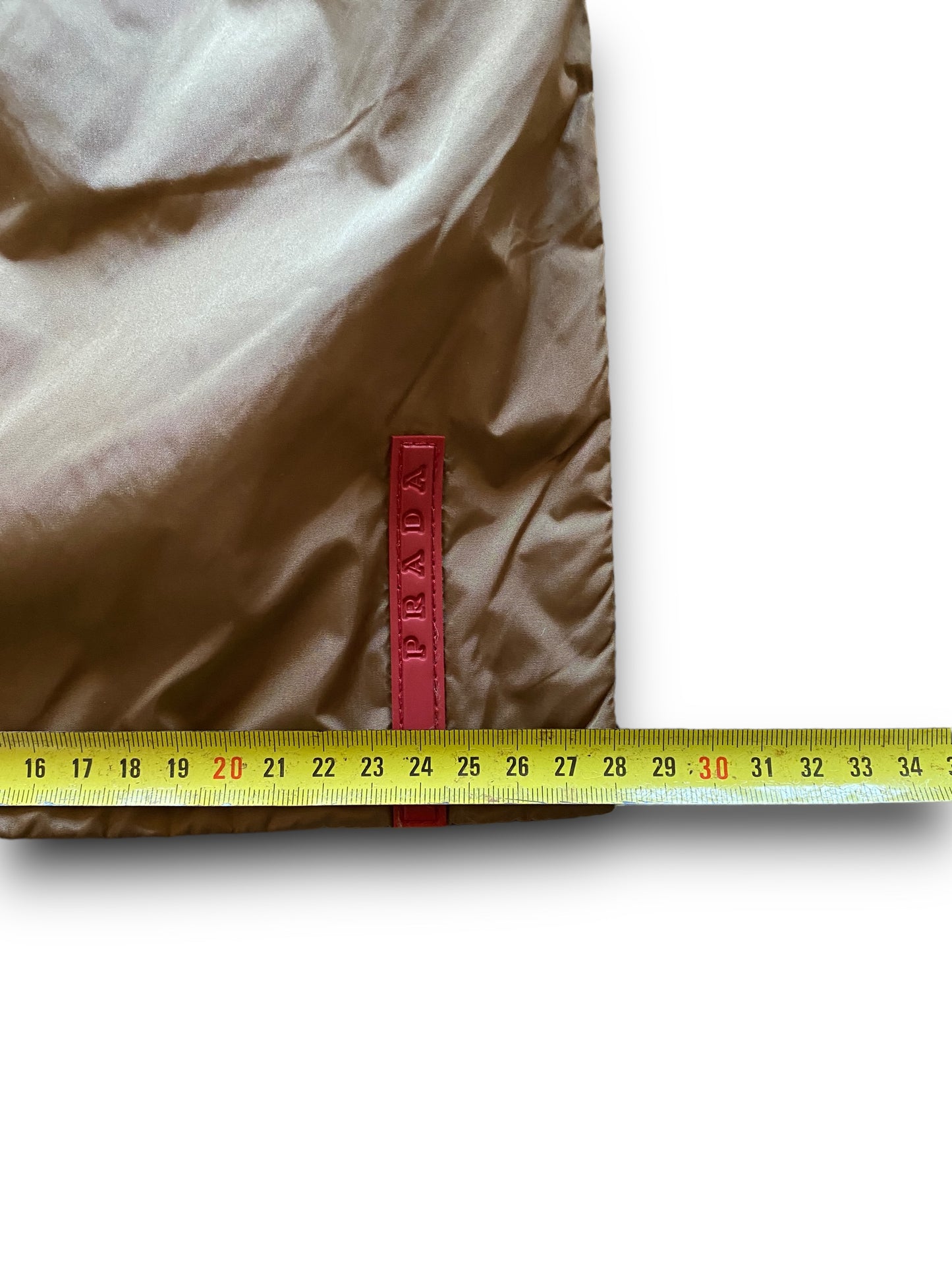 PRADA SPORT KAKI NYLON SCARF W POCKETS