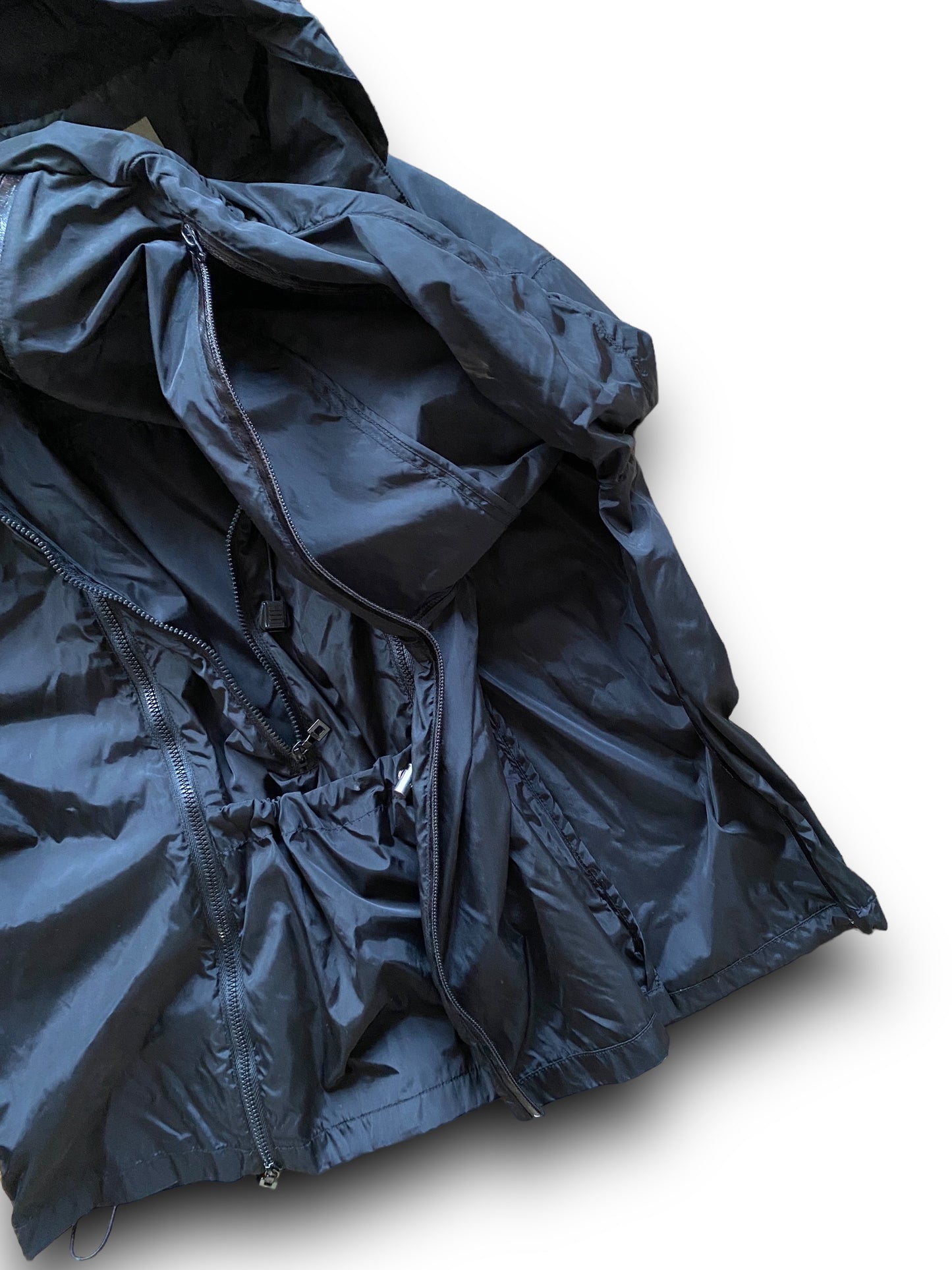 MARITHÉ + FRANCOIS GIRBAUD 00s BLACK TECHNICAL WINDBREAKER (M)