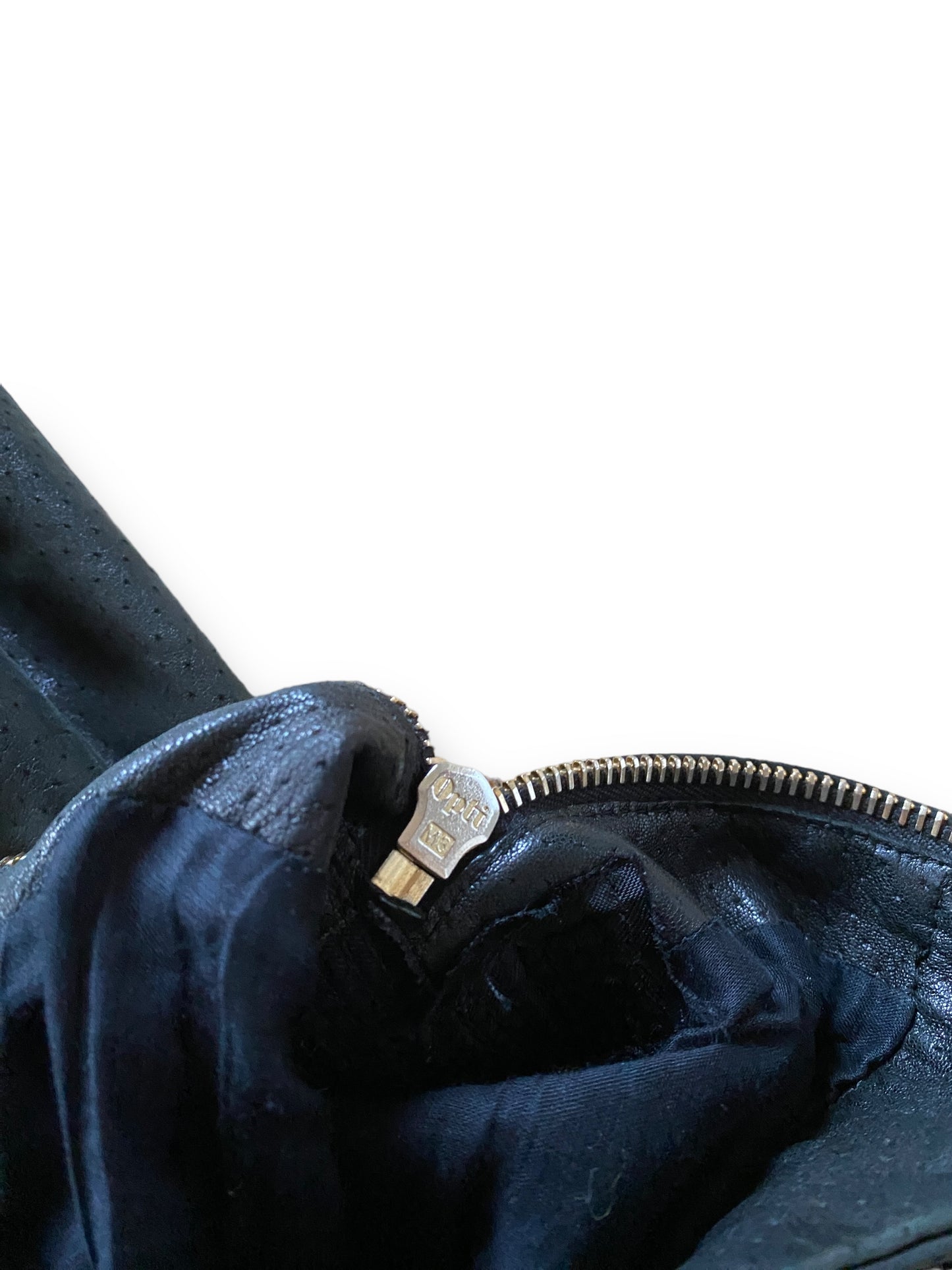 PRADA BLACK LEATHER JACKET (44IT-S)