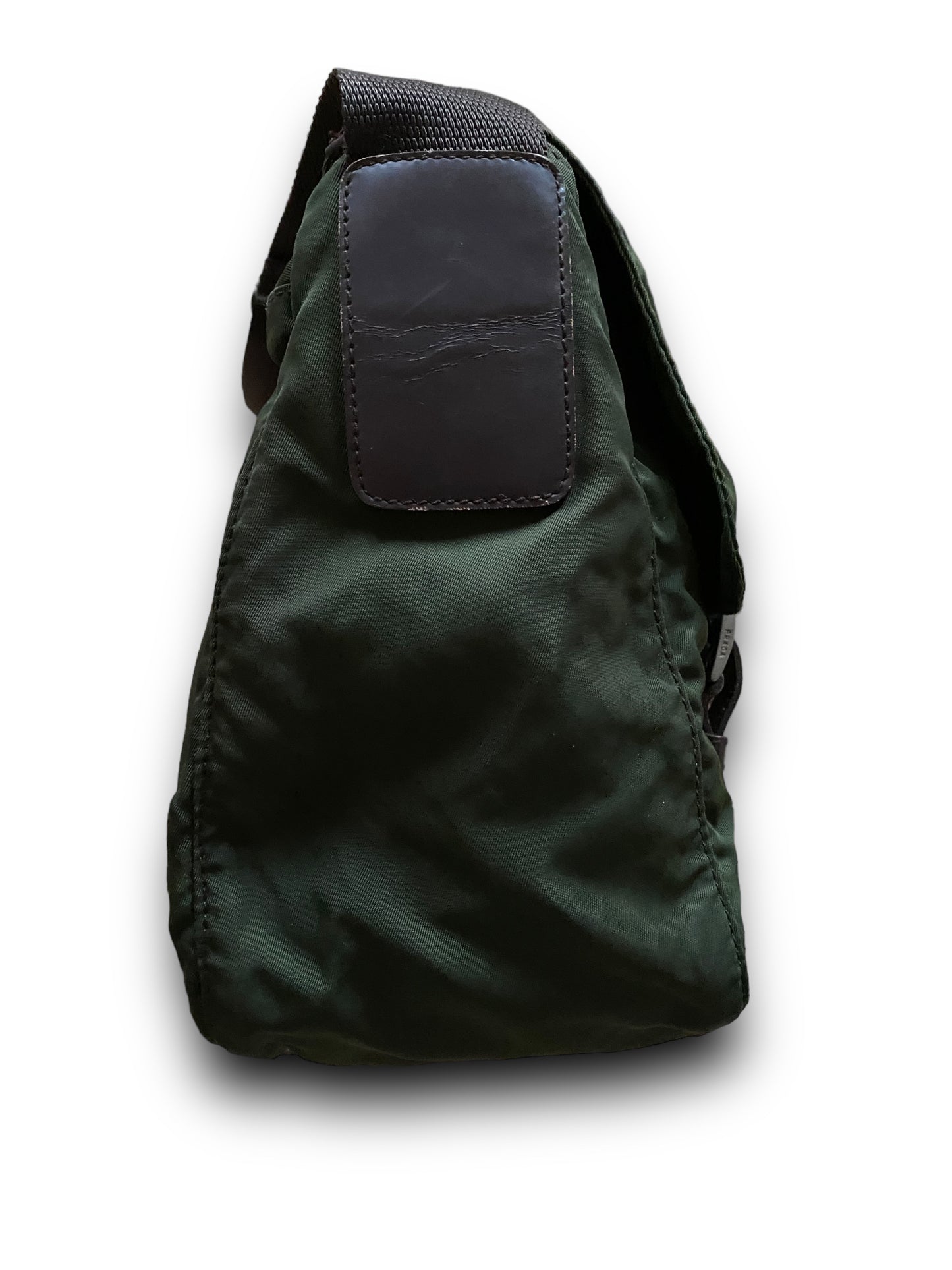 PRADA GREEN MILITARY 2STRAPS MESSENGER BAG