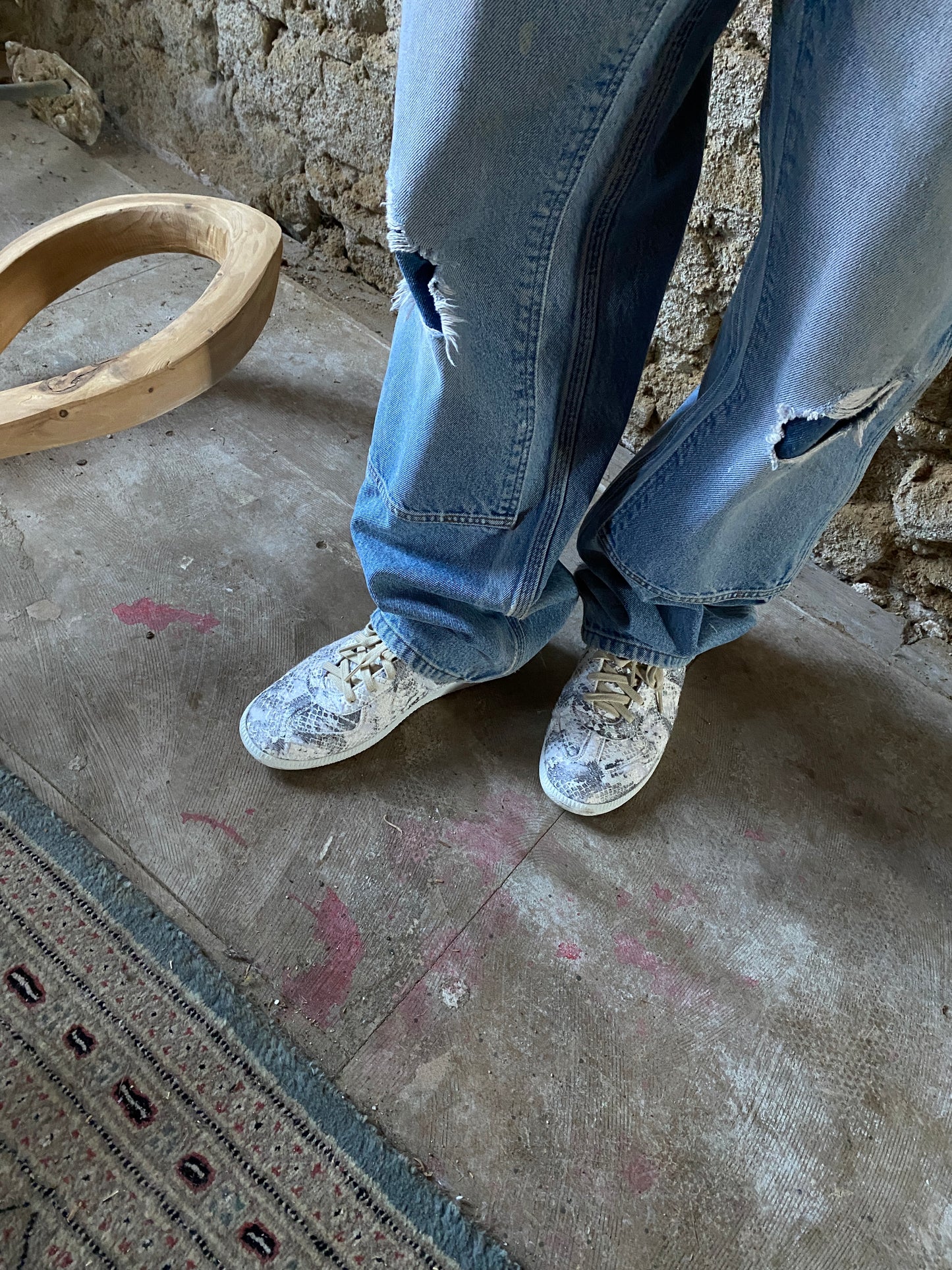 MAISON MARGIELA REPLICA SNEAKERS FAUX FUR SNAKE (43EU)