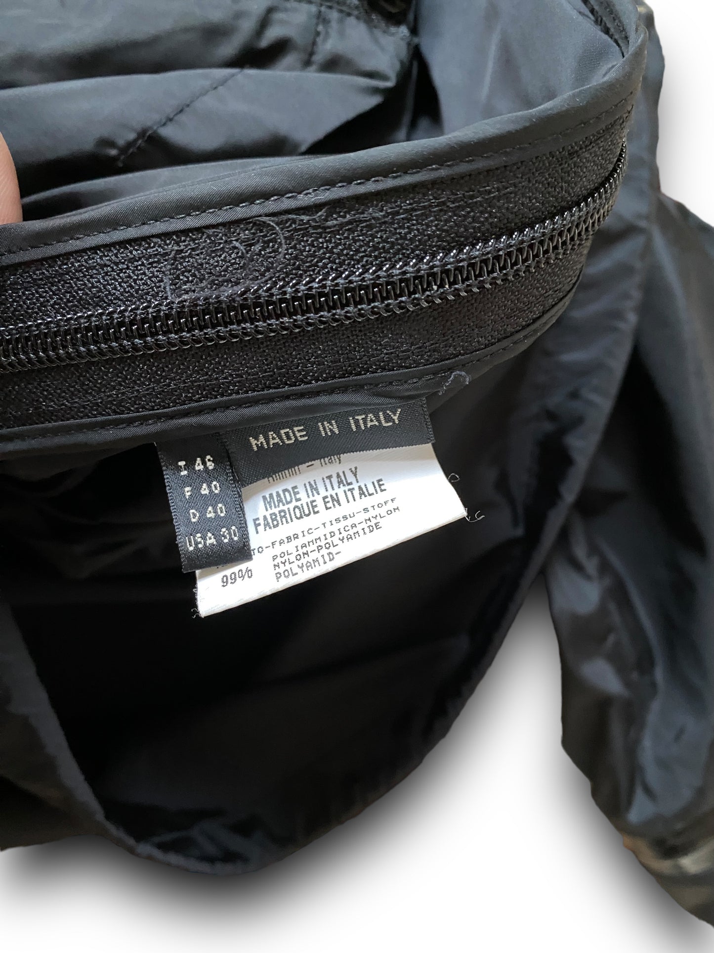 MARITHÉ + FRANCOIS GIRBAUD 00s BLACK TECHNICAL WINDBREAKER (M)