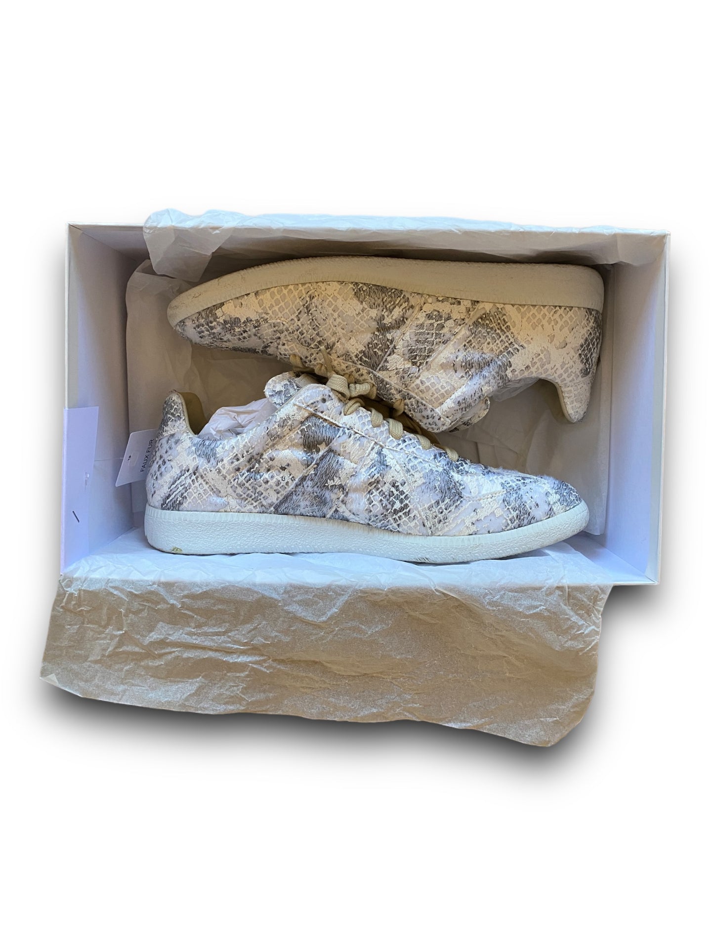 MAISON MARGIELA REPLICA SNEAKERS FAUX FUR SNAKE (43EU)