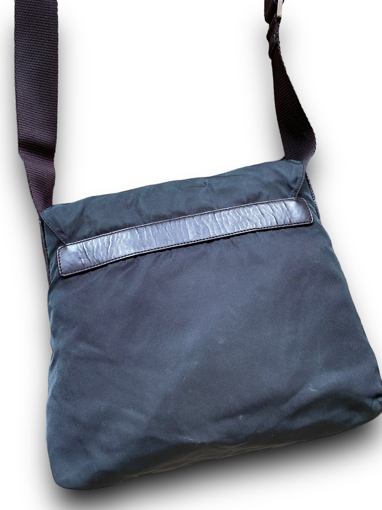 PRADA AQUA GREEN SINGLE STRAPS MESSENGER BAG