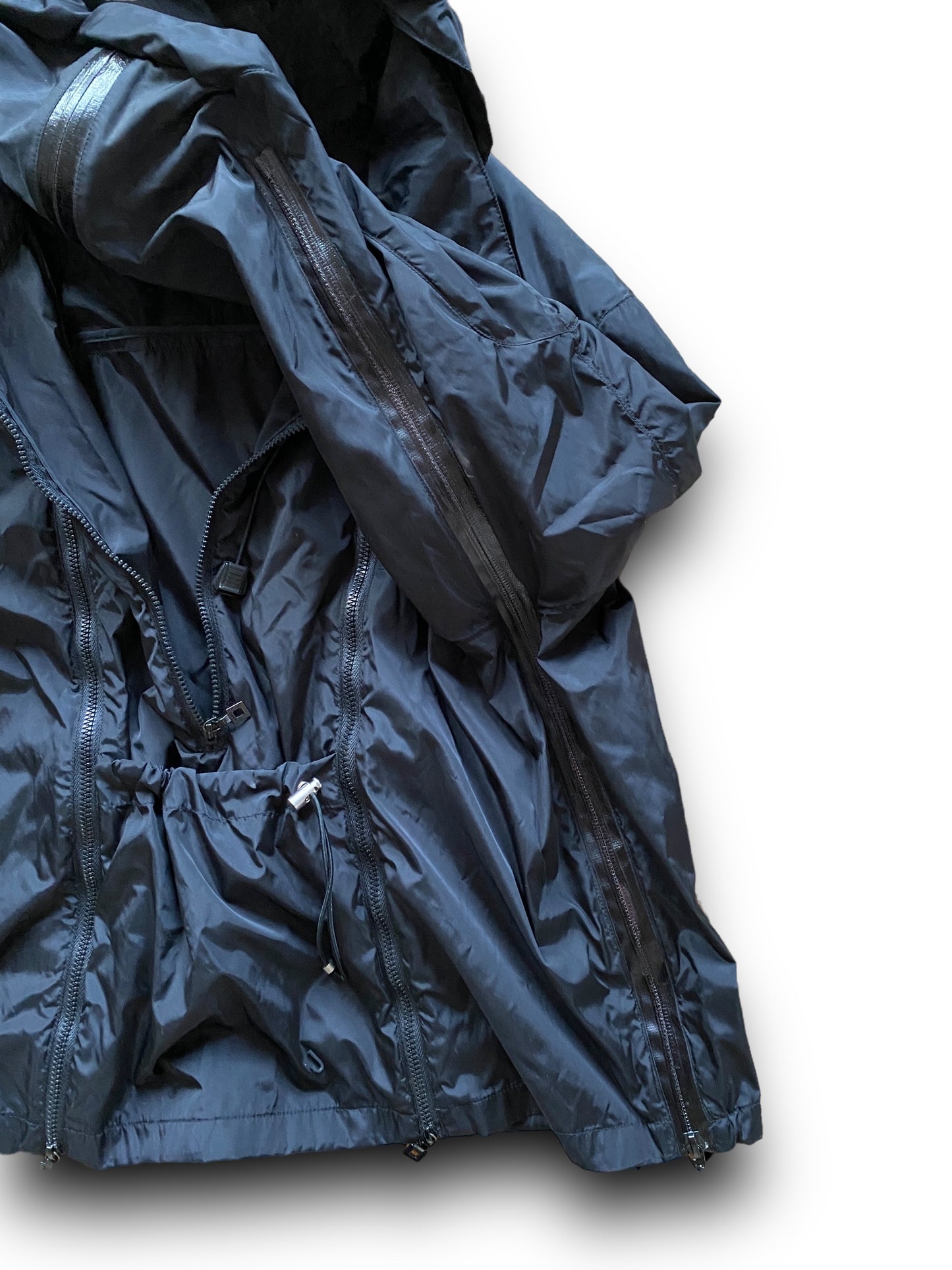 MARITHÉ + FRANCOIS GIRBAUD 00s BLACK TECHNICAL WINDBREAKER (M)