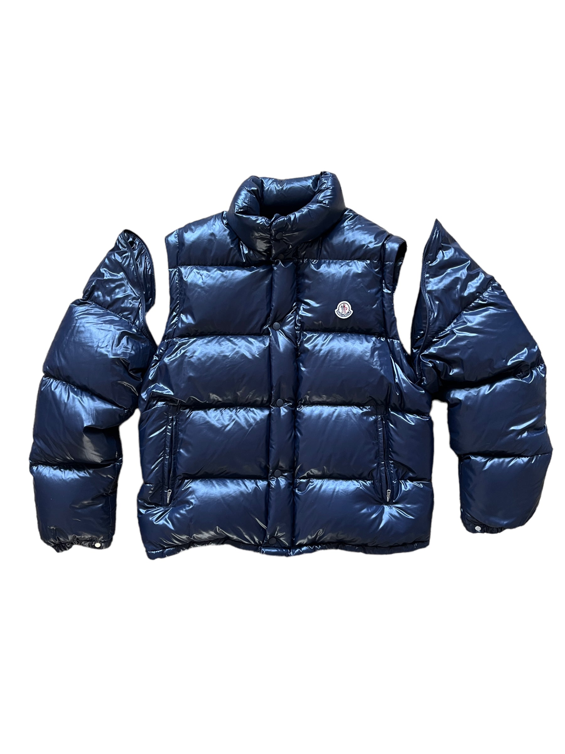 MONCLER PUFFER JACKET/VEST NAVY (L-XL) - Main Image
