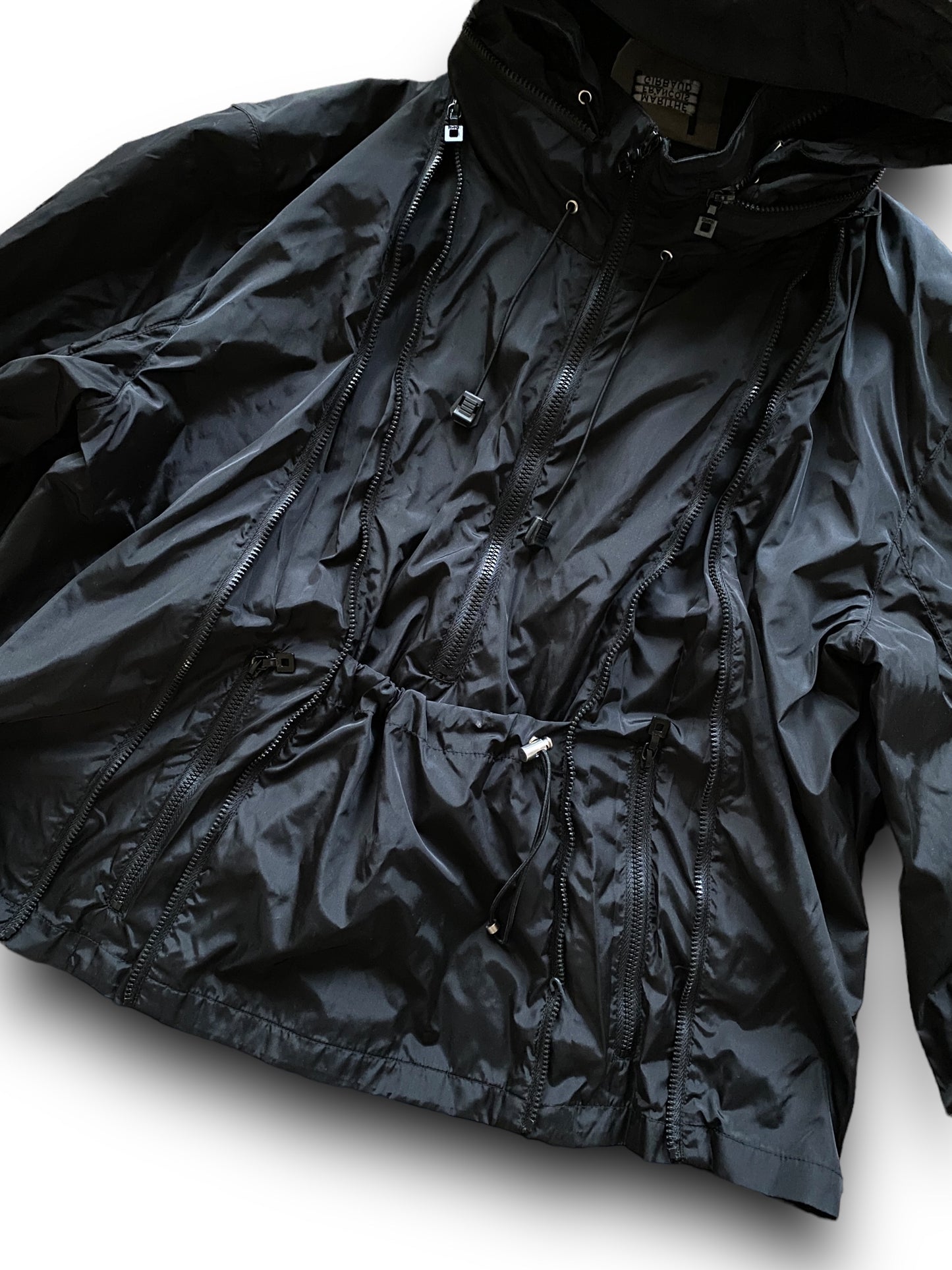 MARITHÉ + FRANCOIS GIRBAUD 00s BLACK TECHNICAL WINDBREAKER (M)