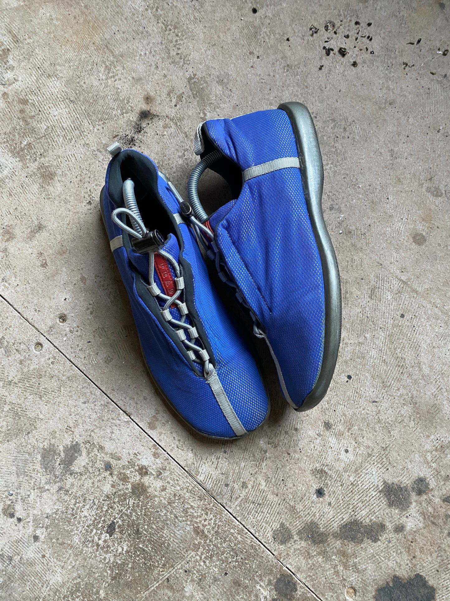 PRADA PRADA SS1999 FLAT BLUE SHOES (43-44EU)