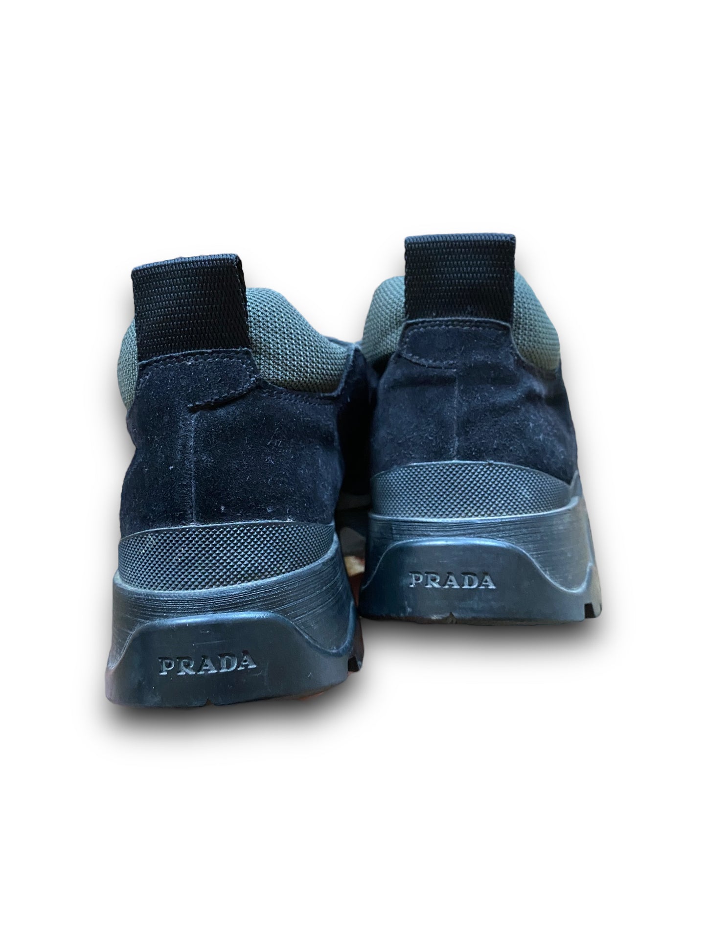 PRADA SPORT 00s BLACK SUEDE WALKING BOOTS (38EU)