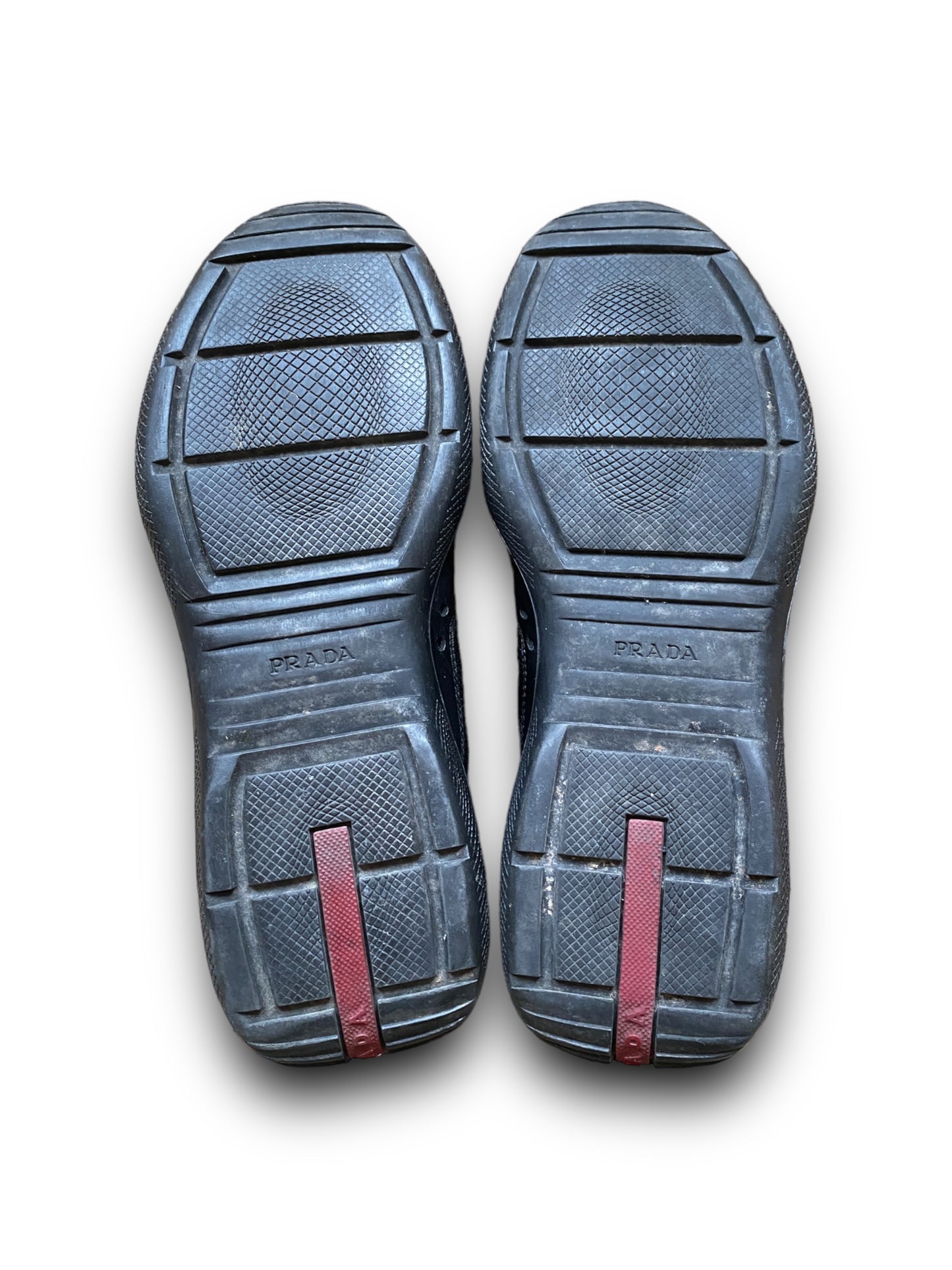 PRADA BLACK LEATHER AMERICA’S CUP SHOES