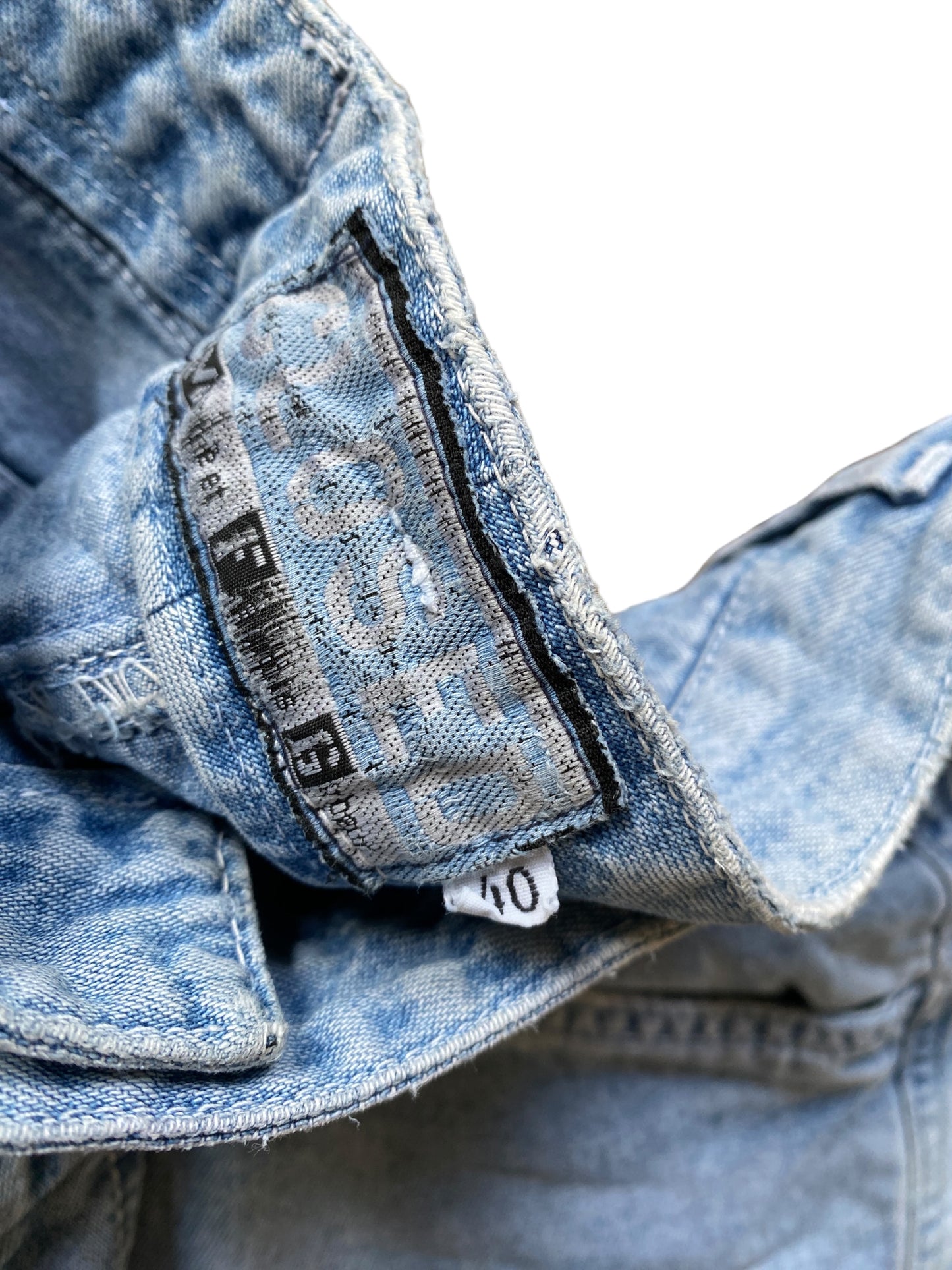 MFG STONE WASH DENIM JORT (S-M)