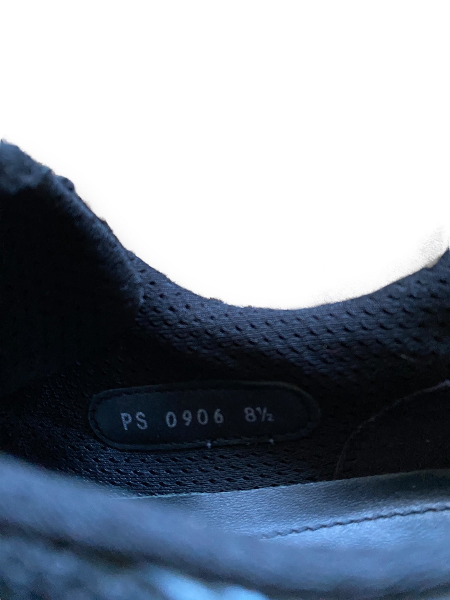 PRADA BLACK LEATHER VERNIS PATENT AMERICA’S CUP SHOES