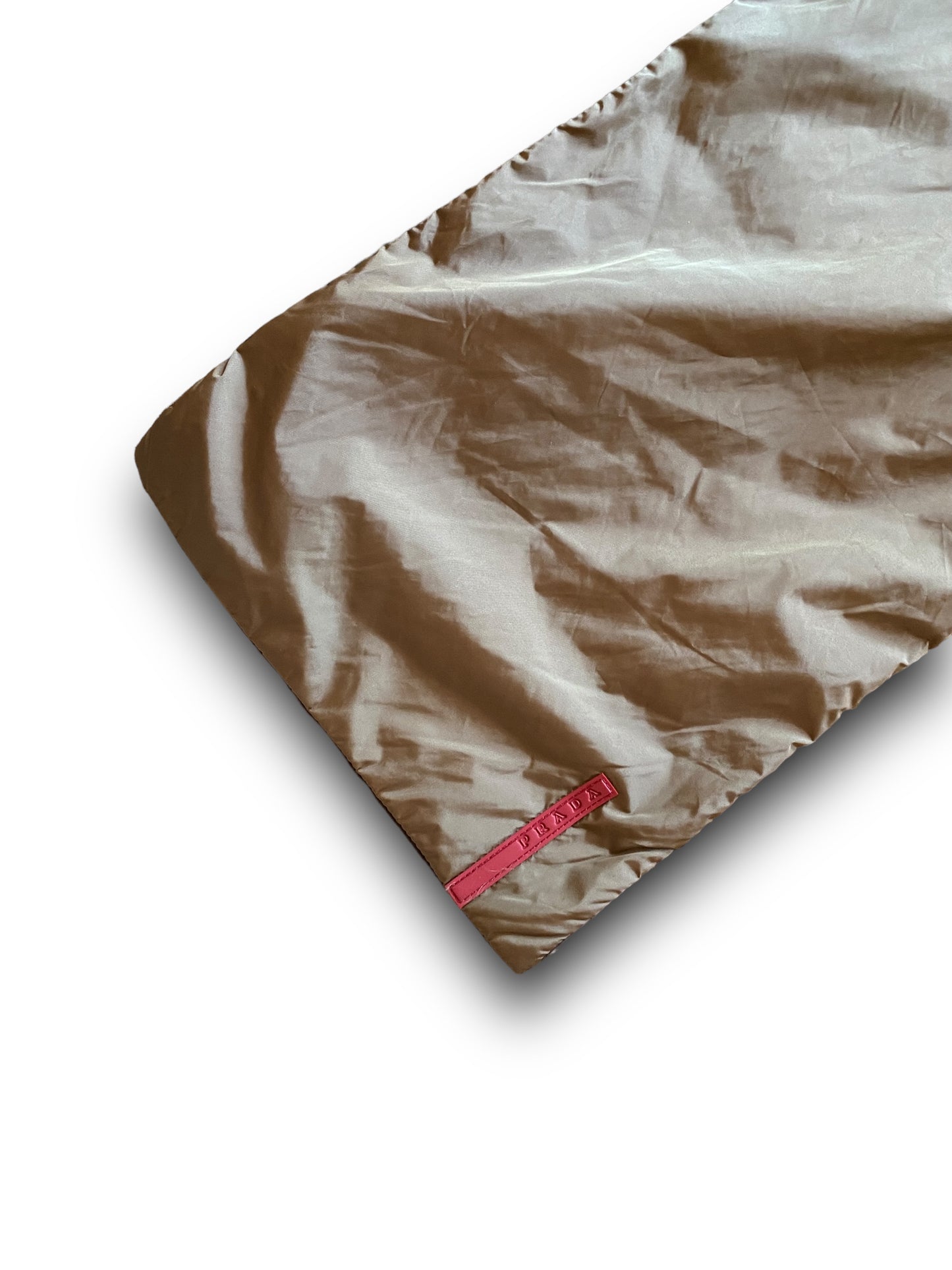PRADA SPORT KAKI NYLON SCARF W POCKETS