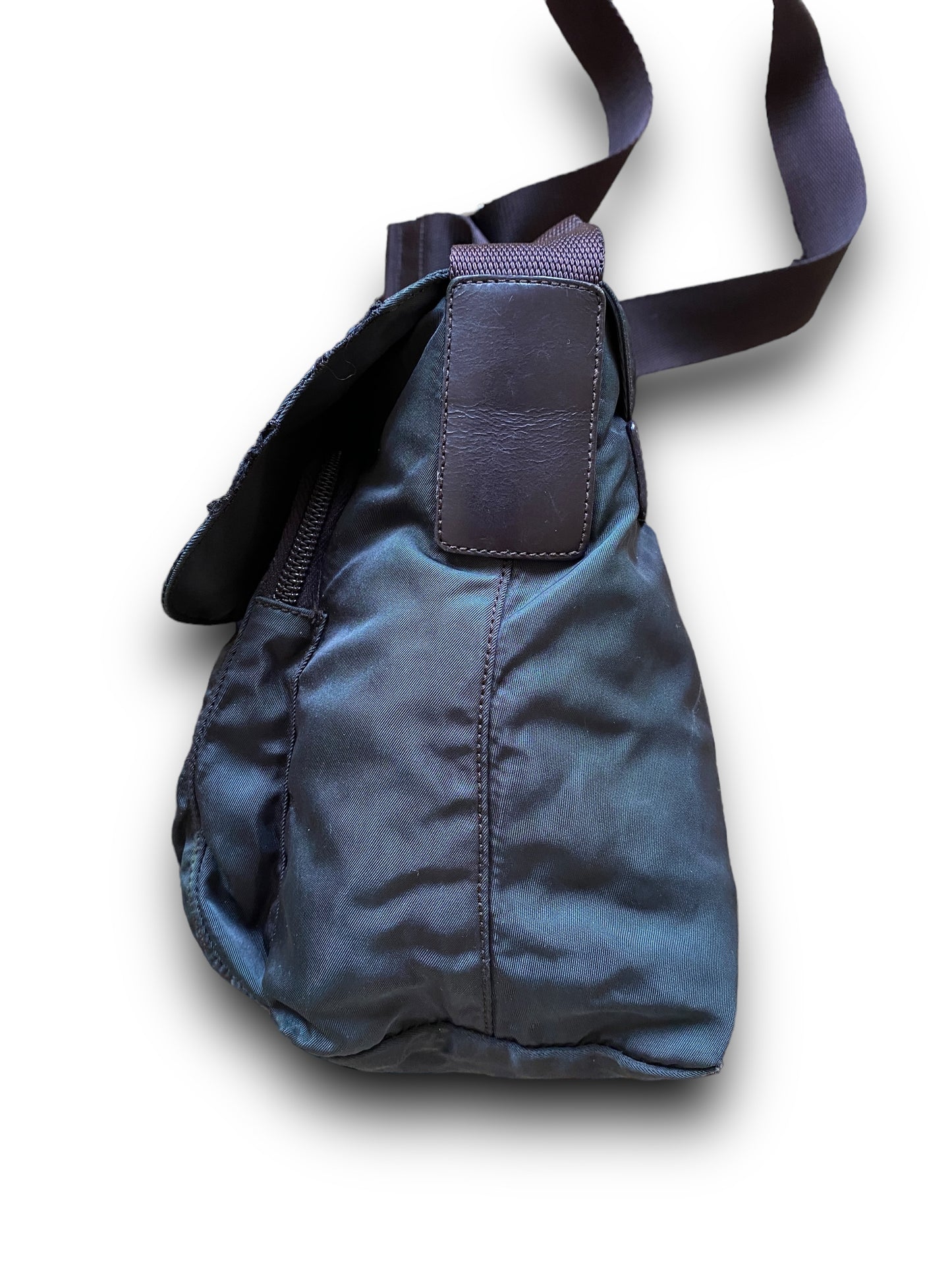 PRADA AQUA GREEN SINGLE STRAPS MESSENGER BAG