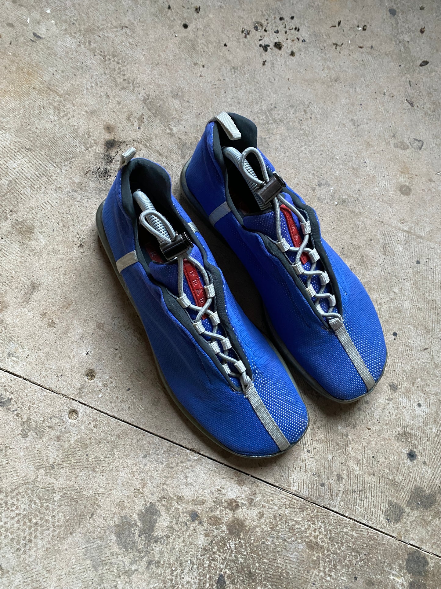 PRADA PRADA SS1999 FLAT BLUE SHOES (43-44EU)