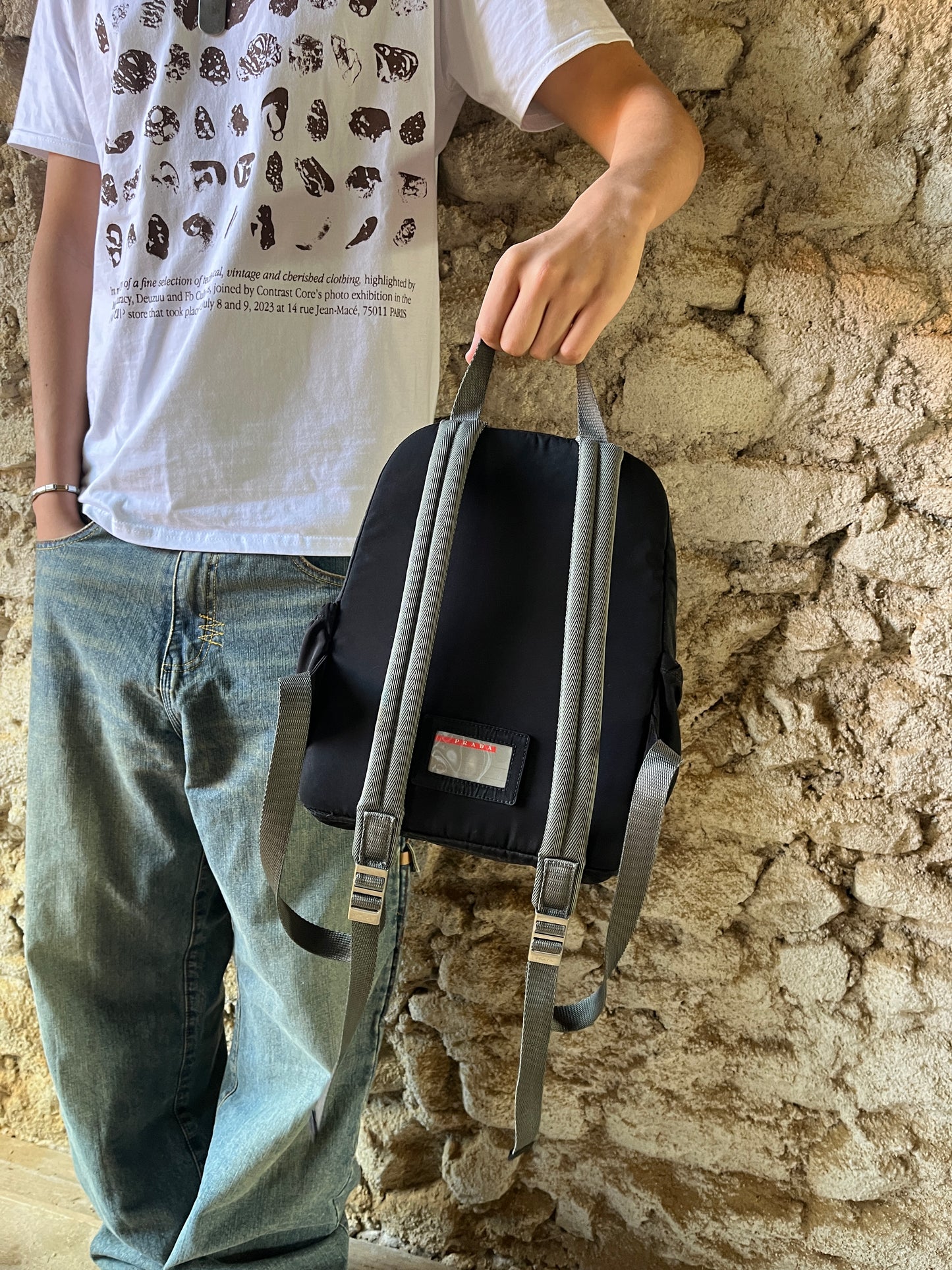 PRADA SPORT 00S TECHNICAL  BLACK NYLON BACKPACK