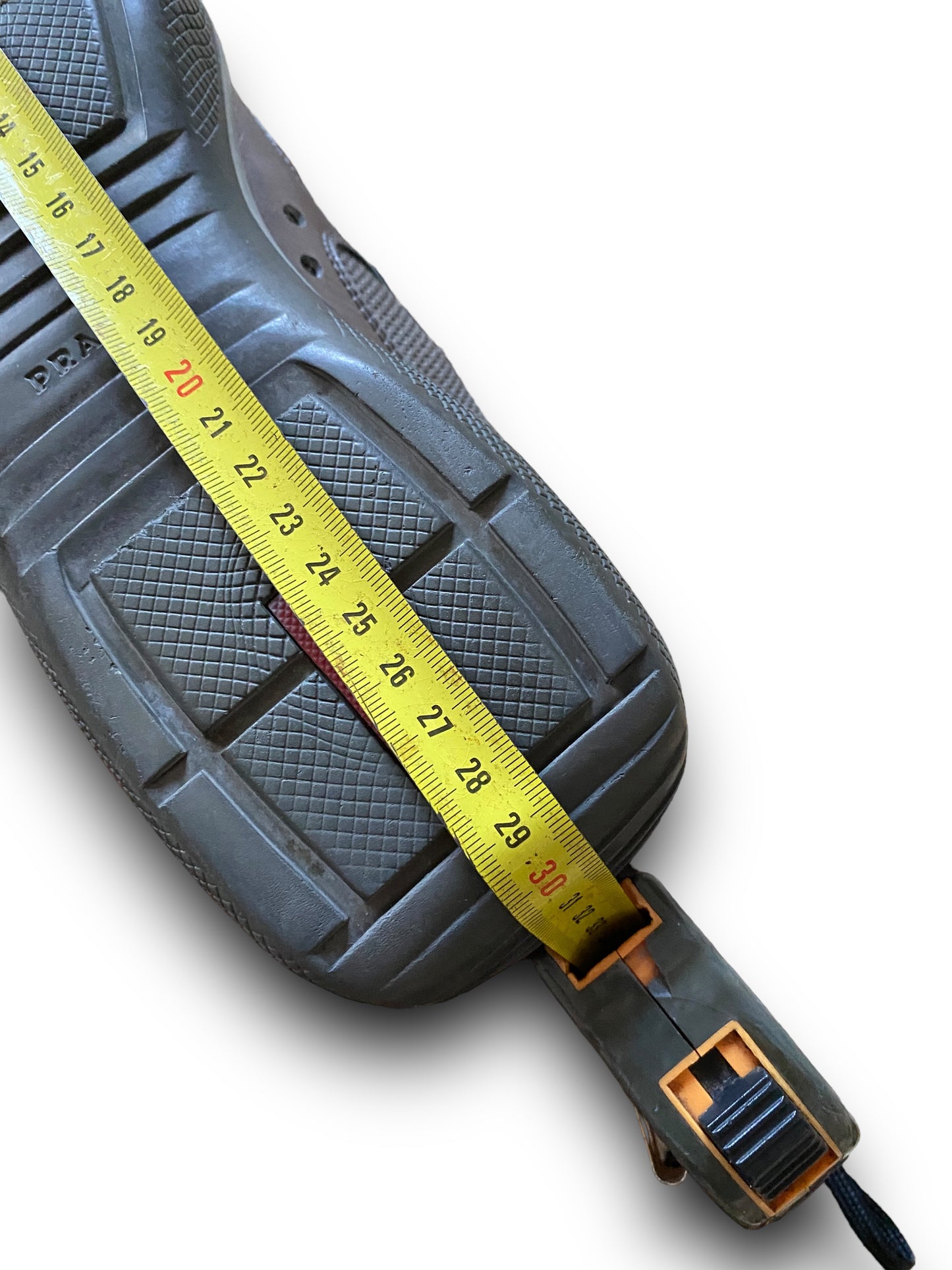 PRADA GREY SILVER LEATHER AMERICA’S CUP SHOES