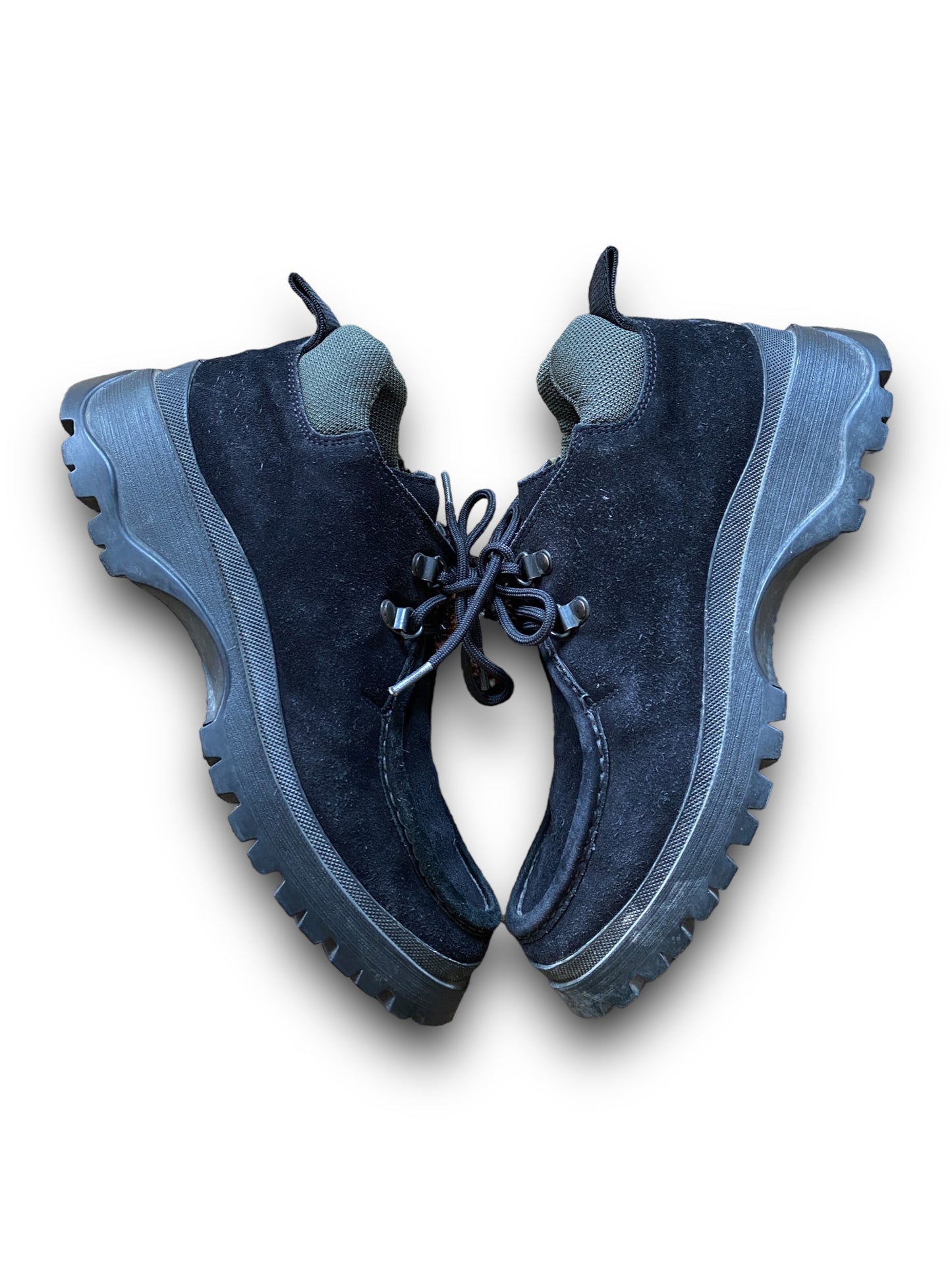 PRADA SPORT 00s BLACK SUEDE WALKING BOOTS (38EU)