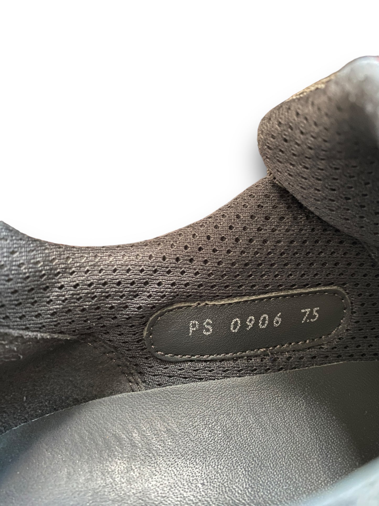 PRADA GREY SILVER LEATHER AMERICA’S CUP SHOES