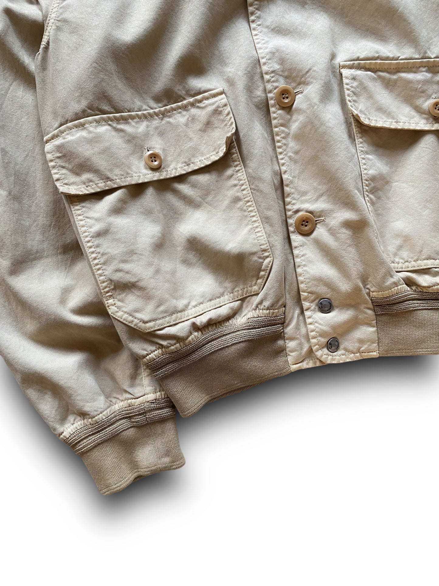 CP COMPANY BEIGE FLIGHT JACKET (M)
