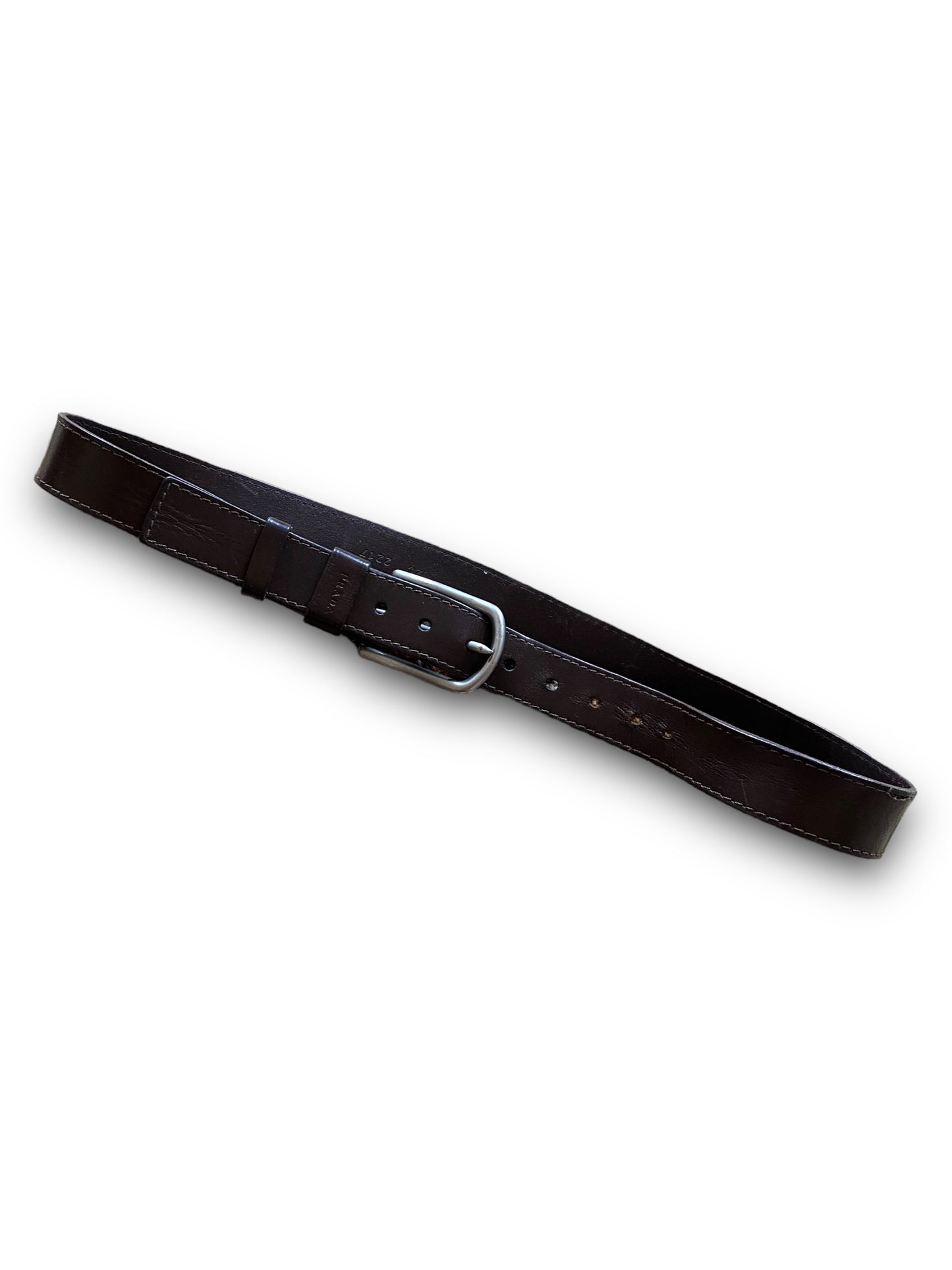 PRADA BROWN LEATHER BELT