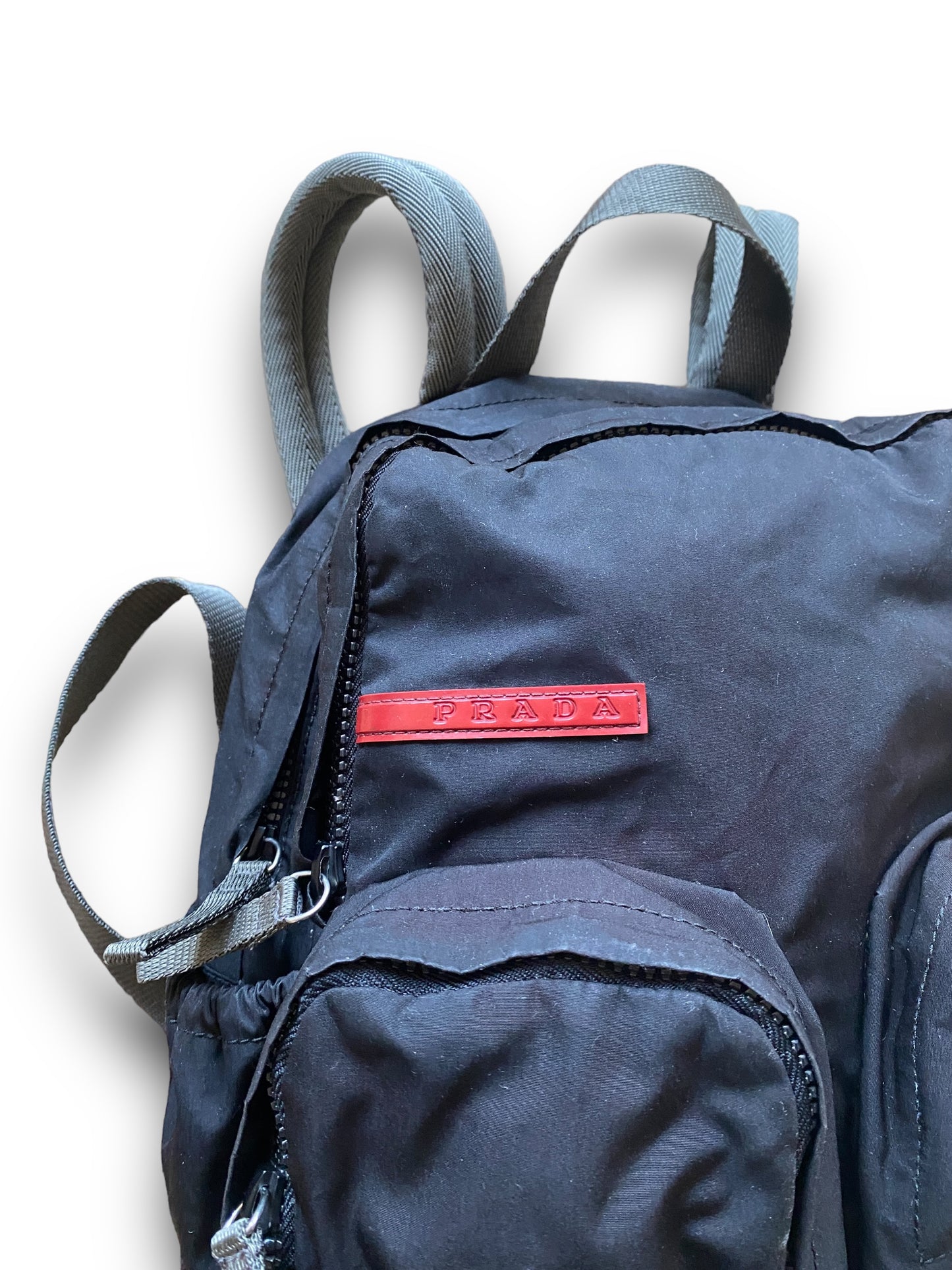 PRADA SPORT 00S TECHNICAL  BLACK NYLON BACKPACK