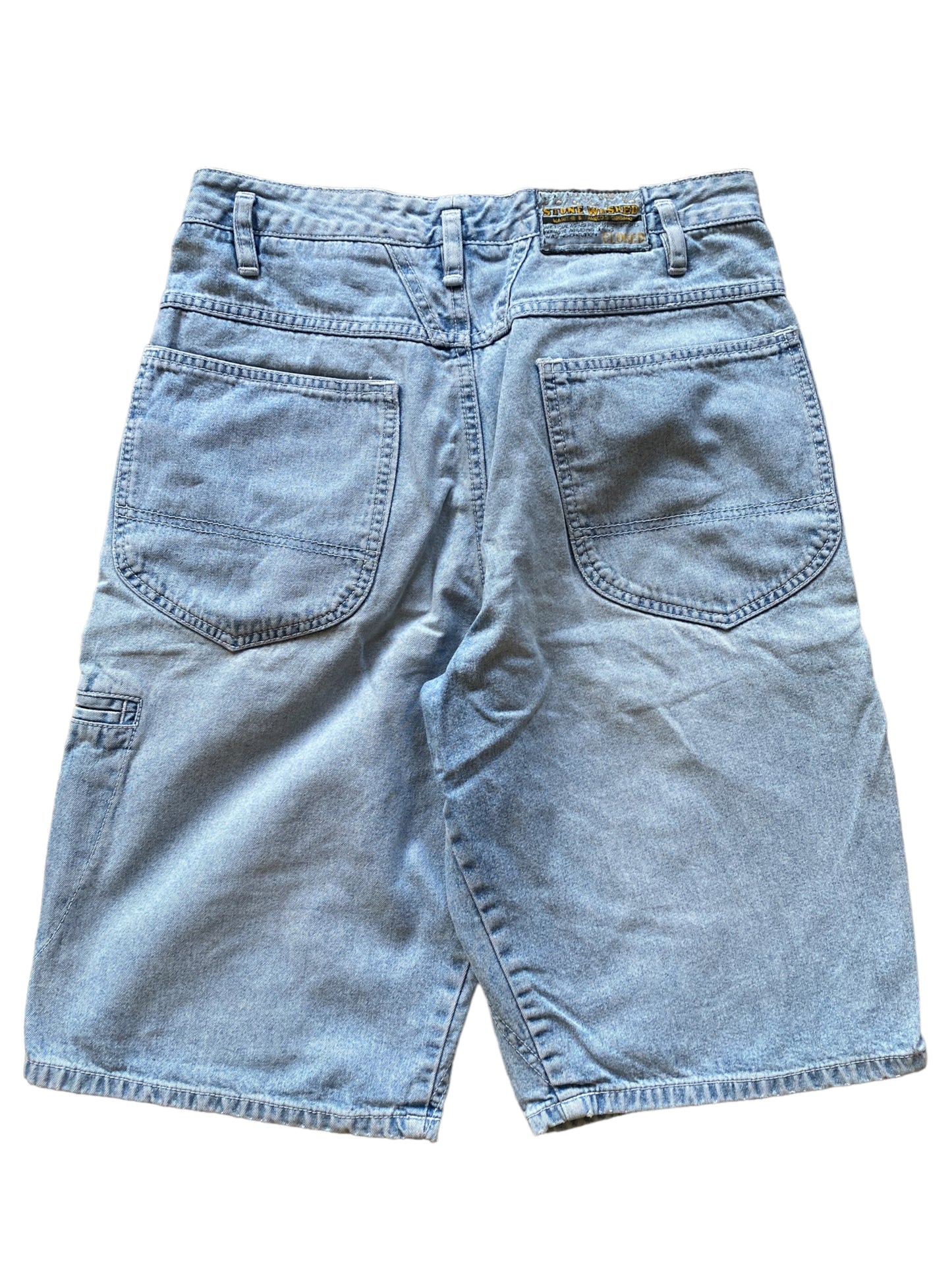 MFG STONE WASH DENIM JORT (S-M)