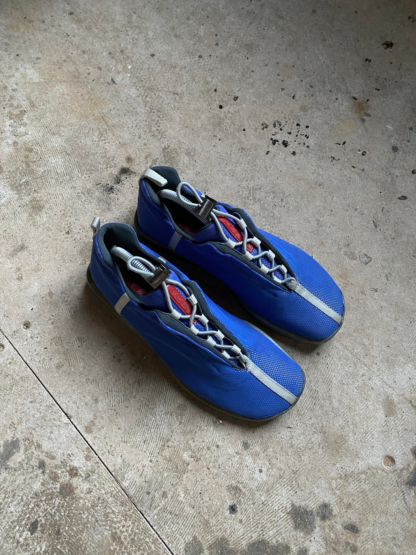PRADA PRADA SS1999 FLAT BLUE SHOES (43-44EU)