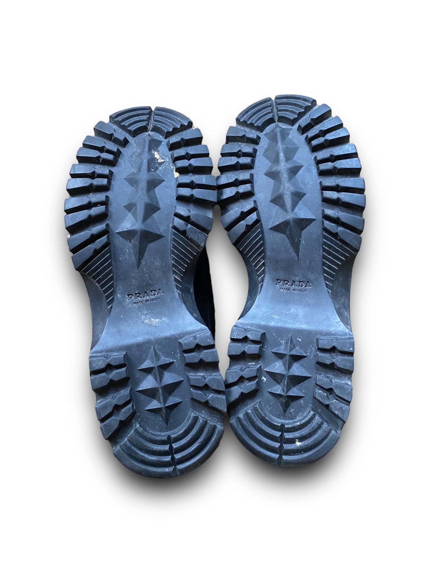 PRADA SPORT 00s BLACK SUEDE WALKING BOOTS (38EU)