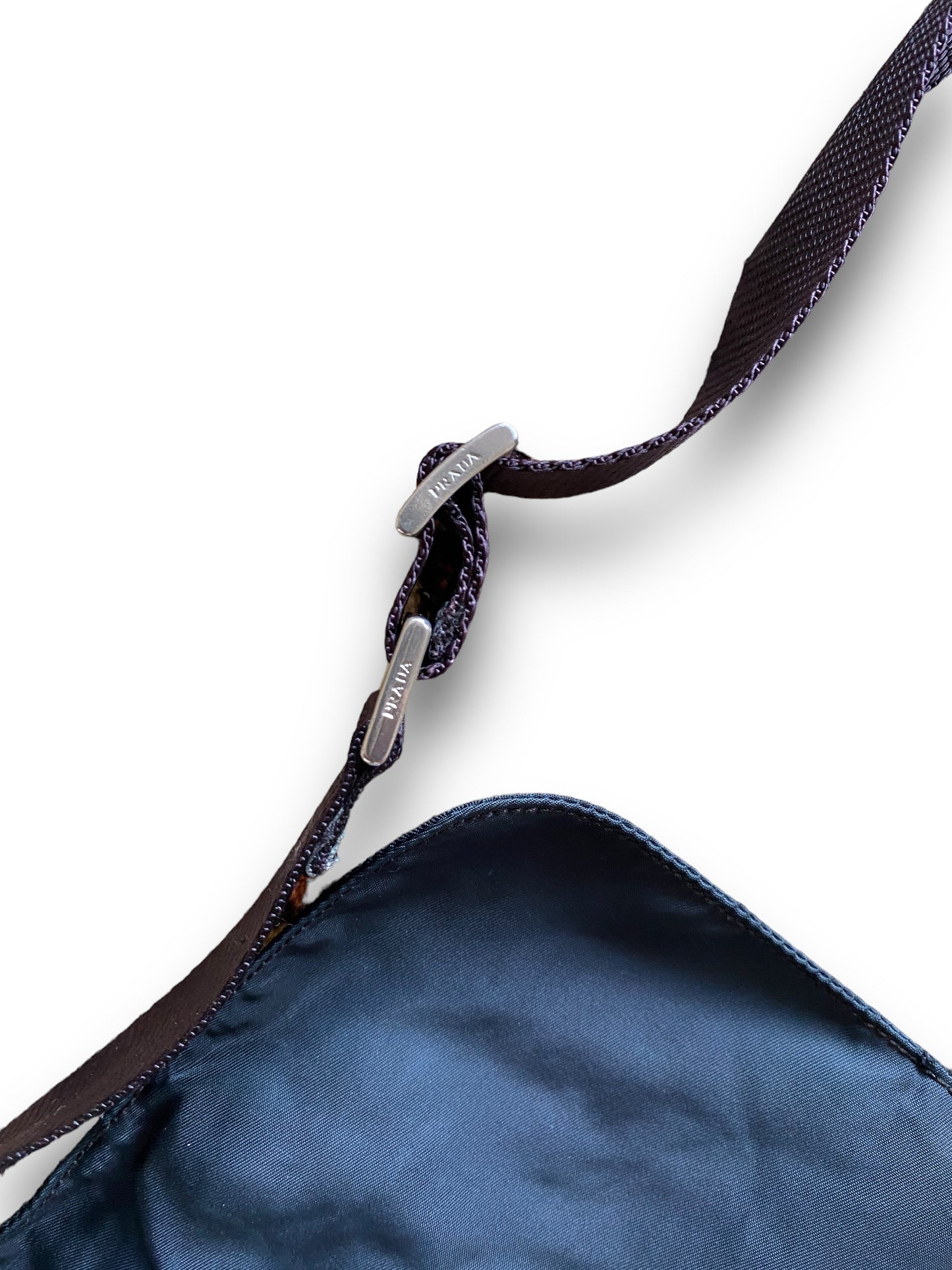 PRADA AQUA GREEN SINGLE STRAPS MESSENGER BAG