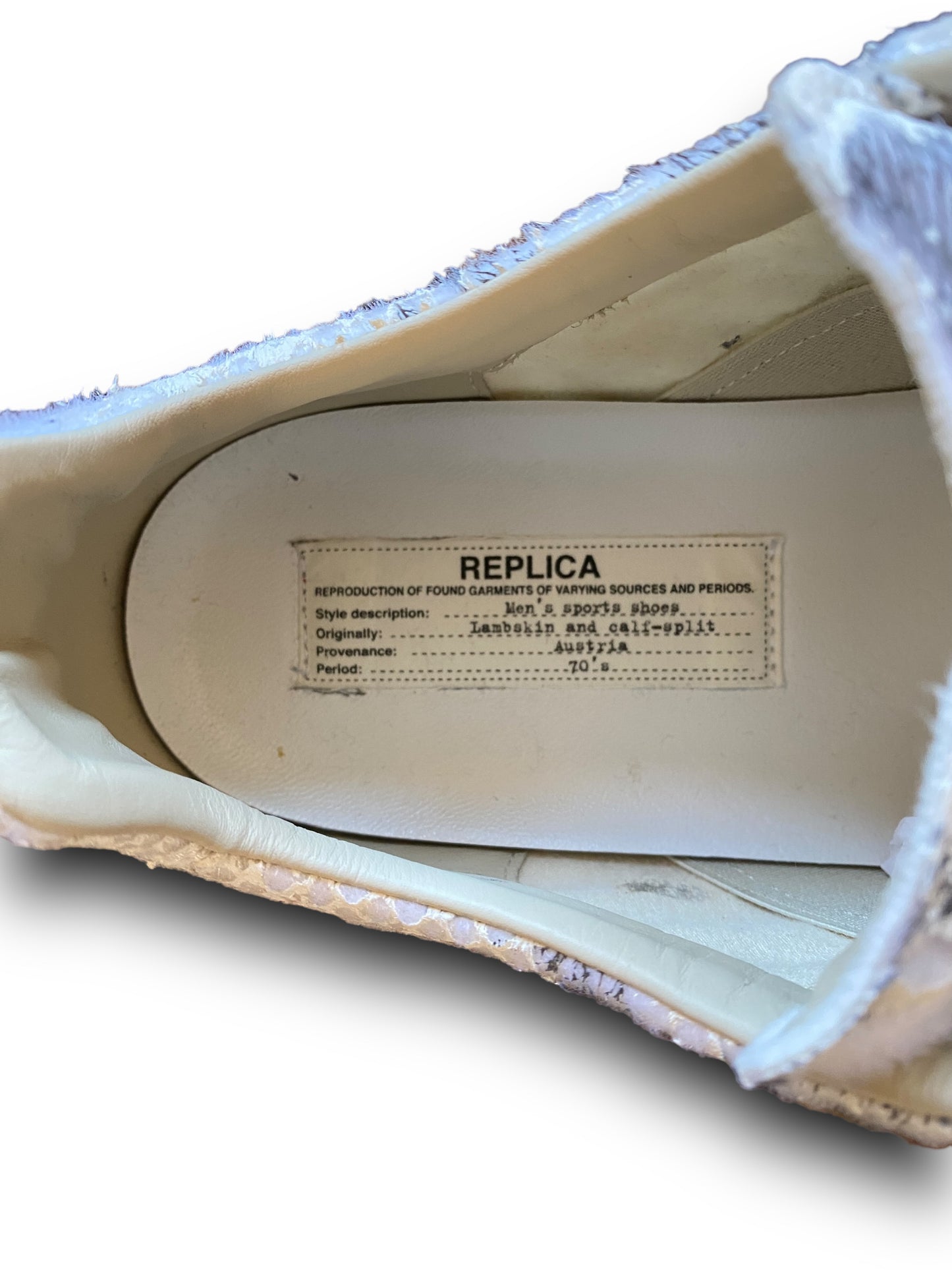 MAISON MARGIELA REPLICA SNEAKERS FAUX FUR SNAKE (43EU)