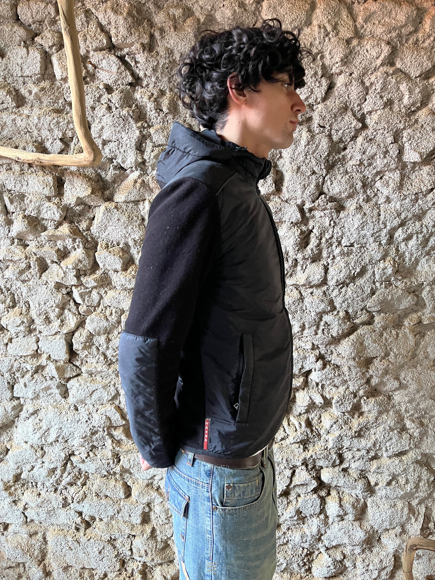 PRADA SPORT BLACK FLEECE JACKET FW2017 (S-M)