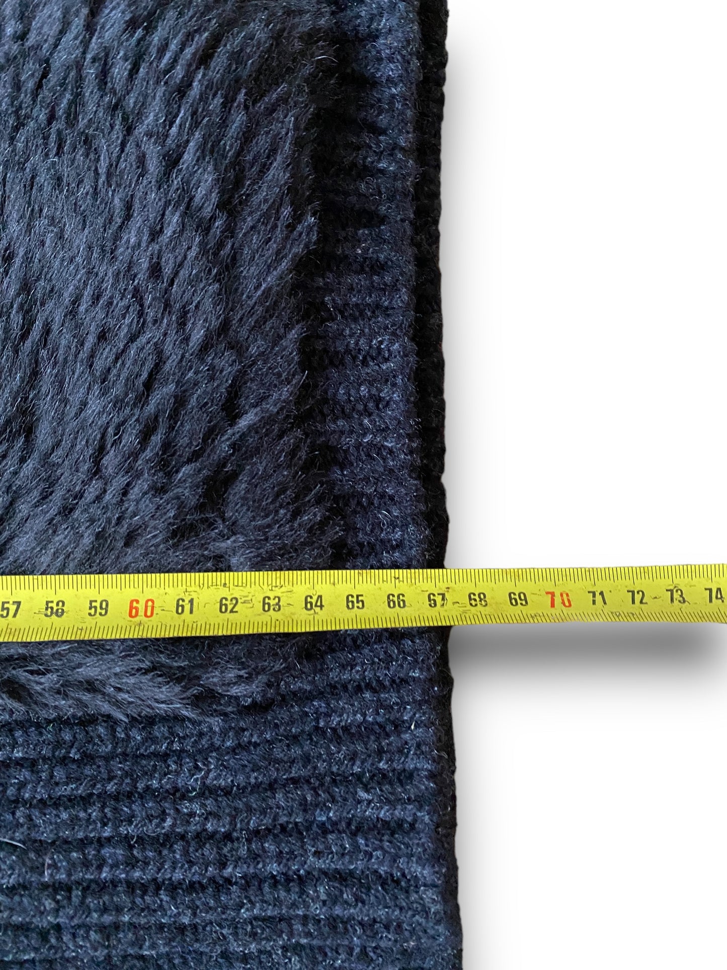 PRADA FW2007 BLACK FUR WOOL VEST SAMPLE (M-L)